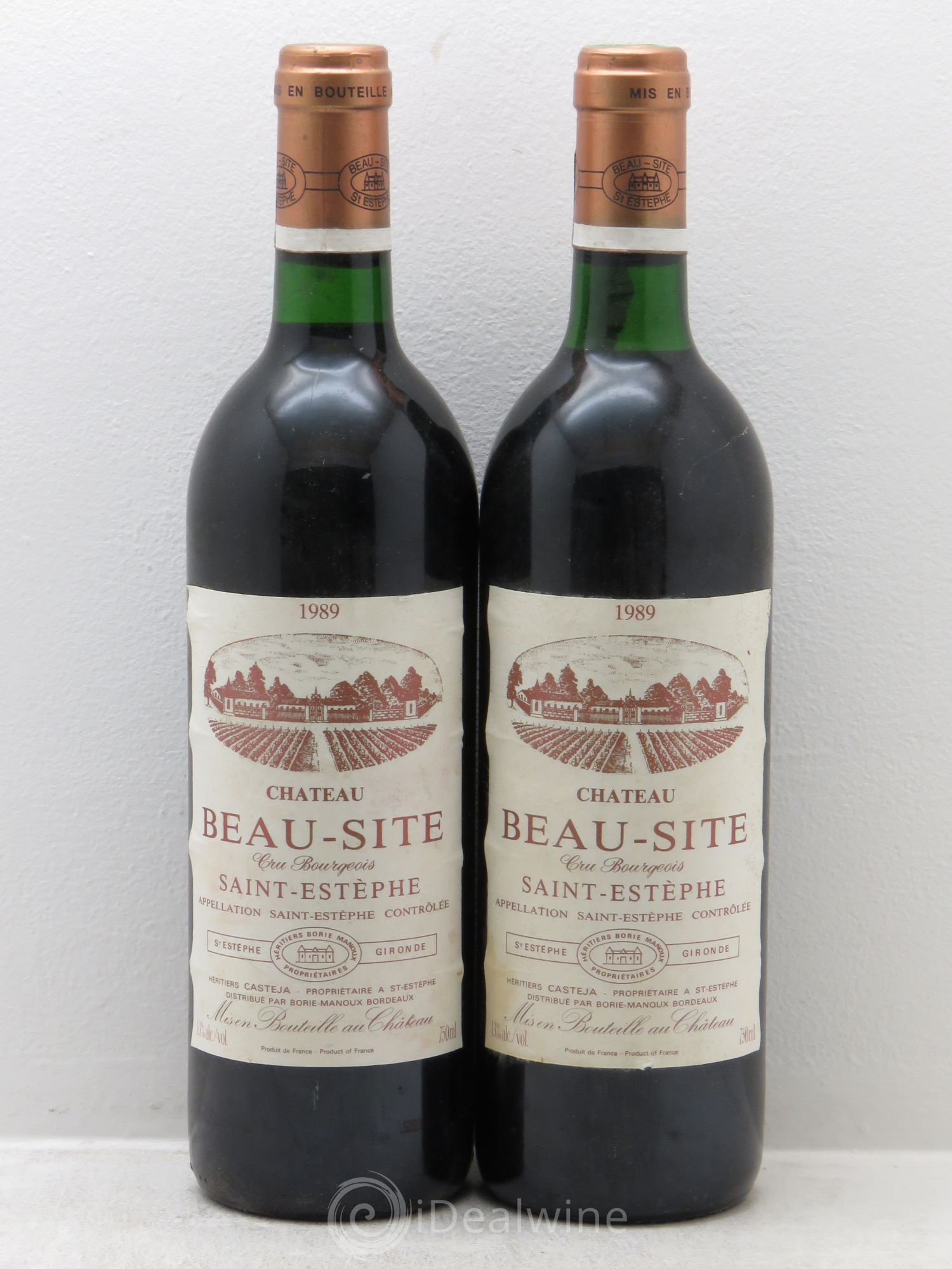 Château Beau Site Cru Bourgeois 1989 - Lot de 2 bouteilles - 0