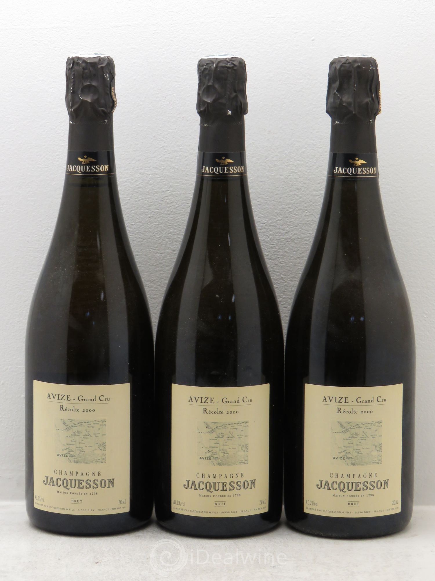 Millésimé Jacquesson Avize 2000 - Lot de 3 bouteilles - 0