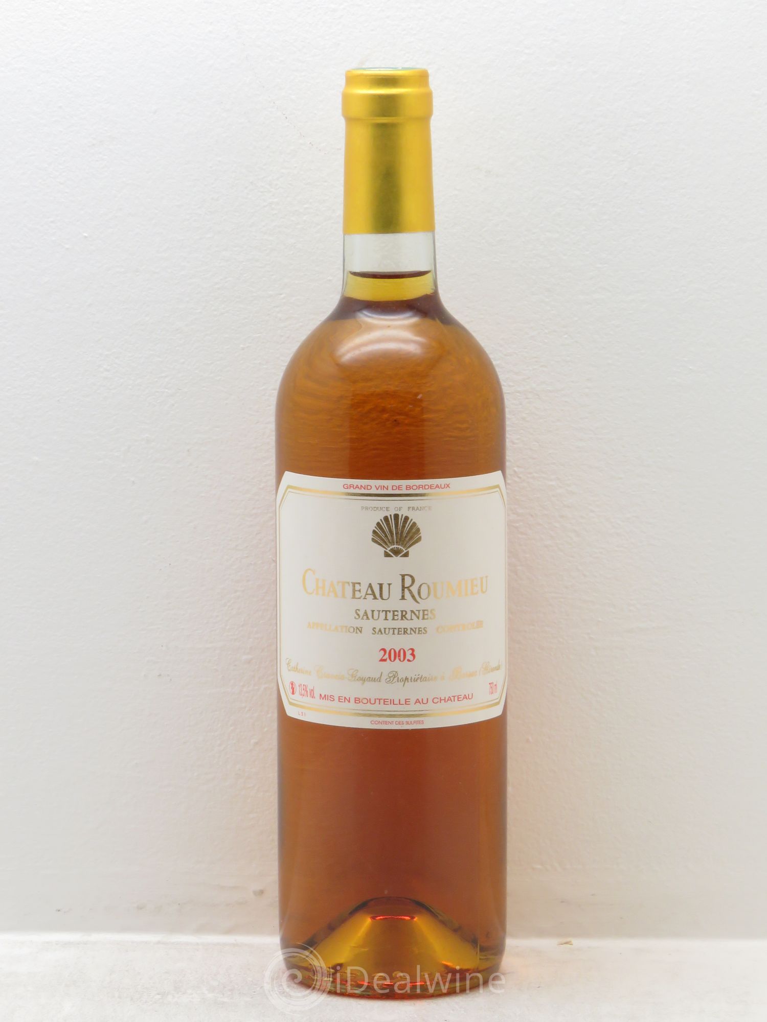 Sauternes Château Roumieu 2003 - Posten von 1 Flasche - 0
