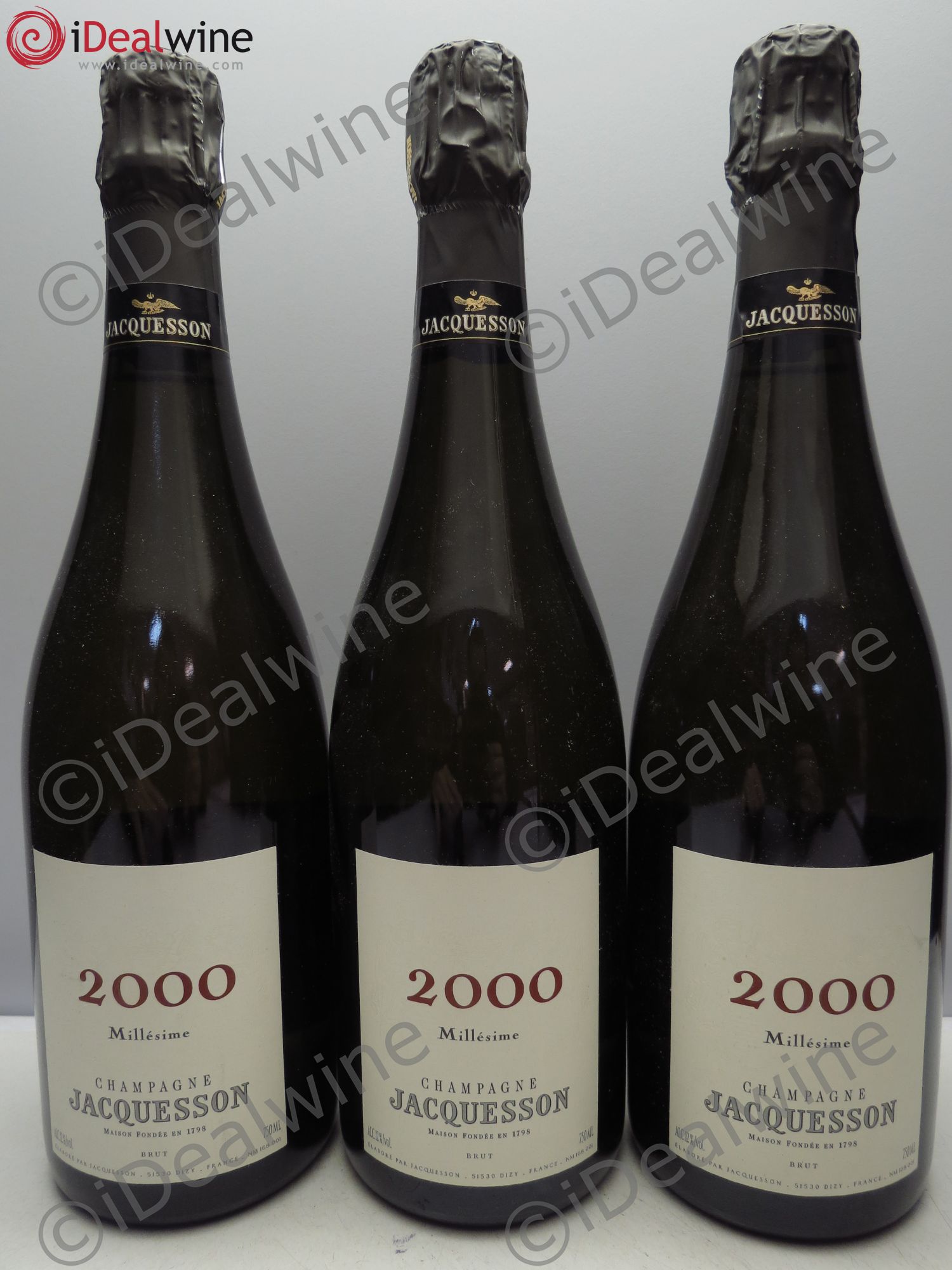 Millésimé Jacquesson 2000 - Lot de 3 bouteilles - 0