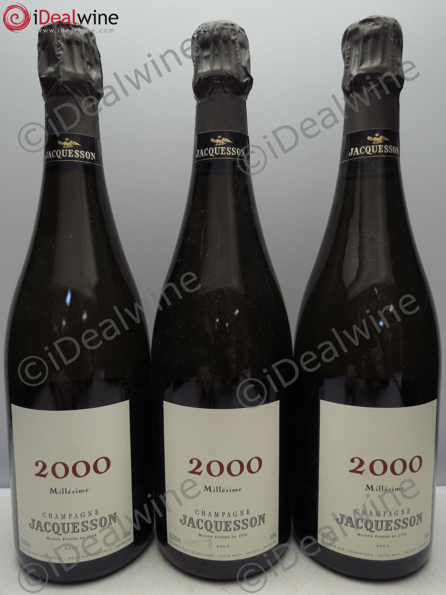 Millésimé Jacquesson 2000 - Lot de 3 bouteilles - 0