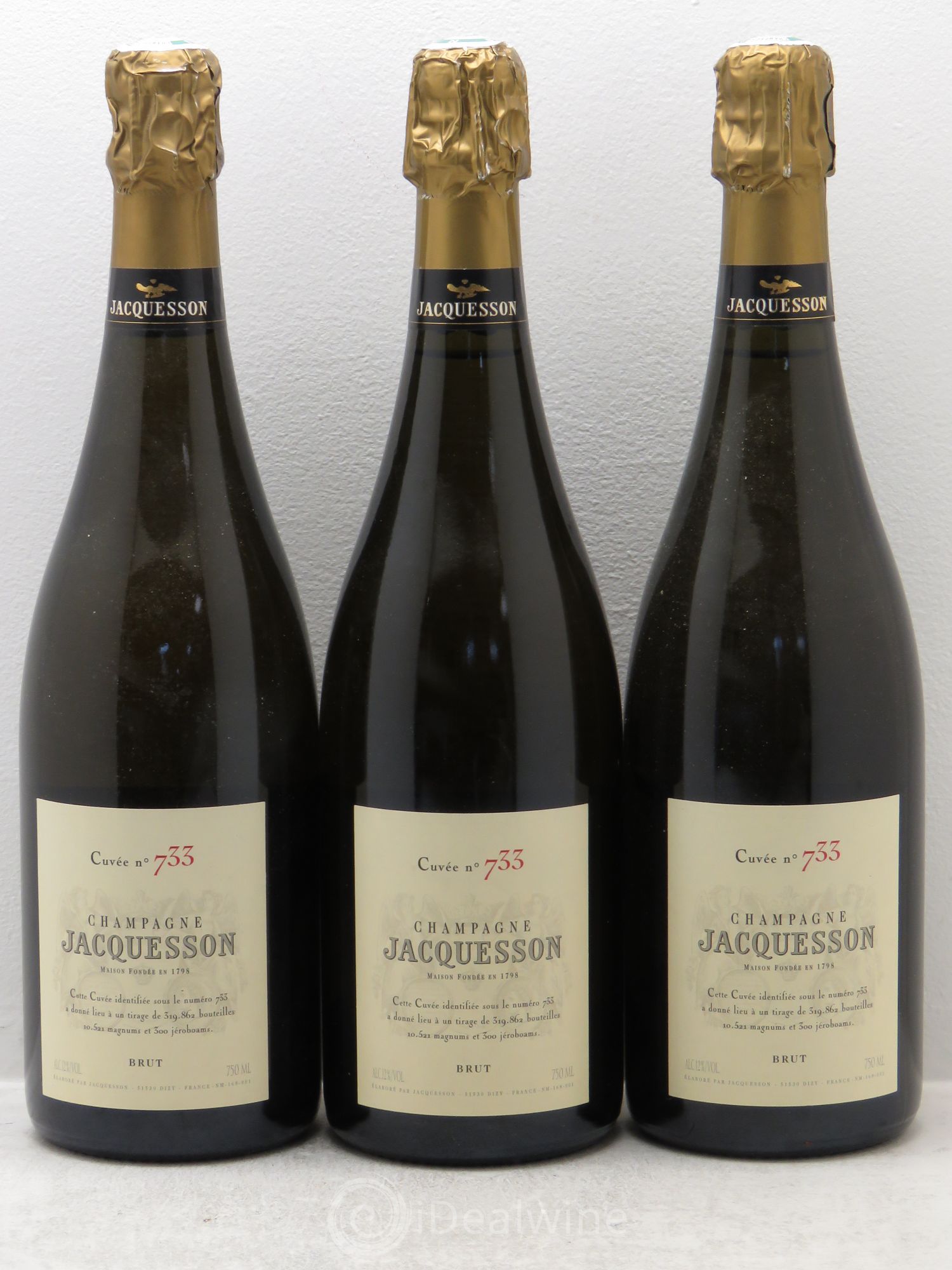 Cuvée 733 Jacquesson - Lot de 3 bouteilles - 0