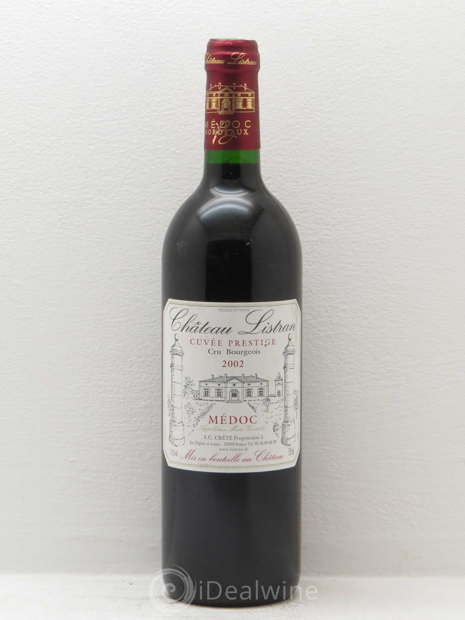 Médoc Château Listran Cuvée Prestige (sans prix de réserve) 2002 - Posten von 1 Flasche - 0