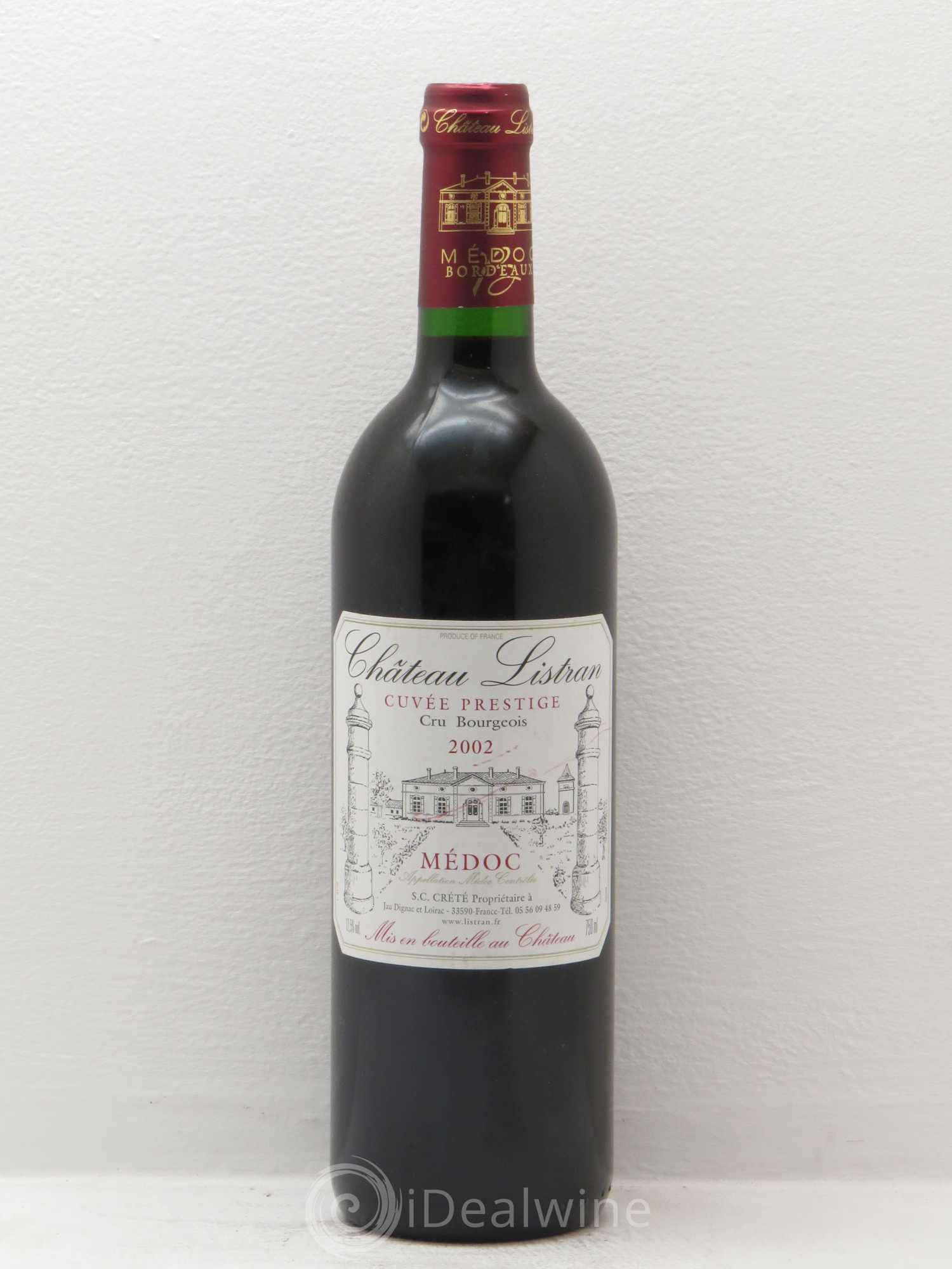 Médoc Château Listran Cuvée Prestige (sans prix de réserve) 2002 - Posten von 1 Flasche - 0