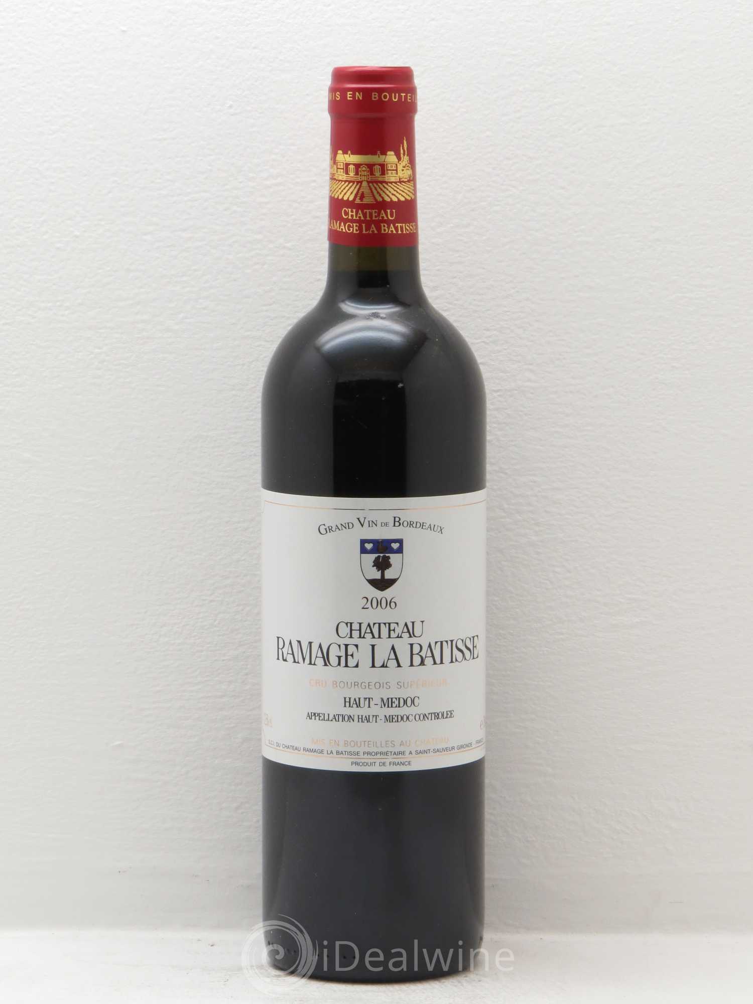 Château Ramage la Bâtisse Cru Bourgeois (sans prix de réserve) 2006 - Lot de 1 bouteille - 0
