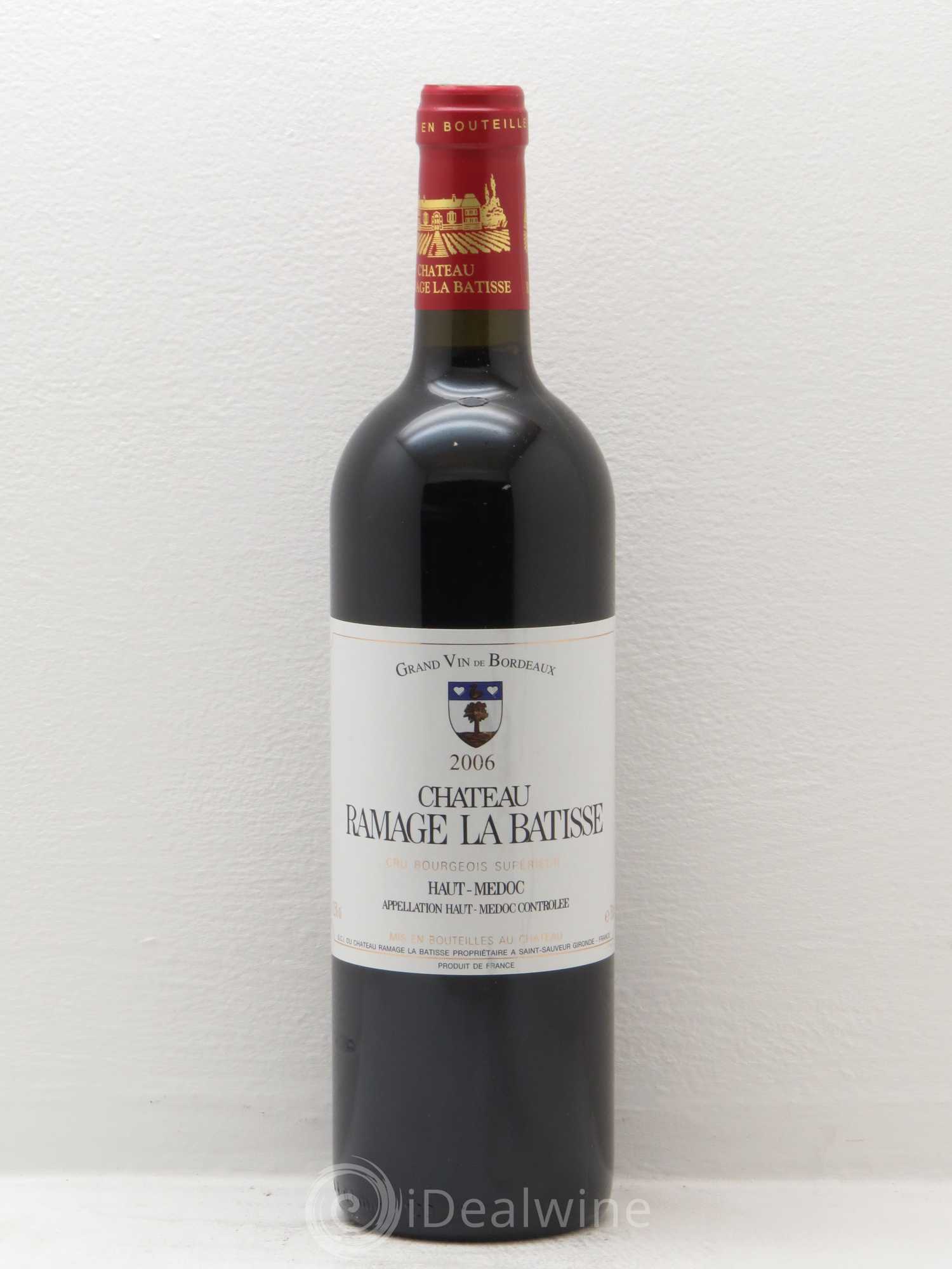 Château Ramage la Bâtisse Cru Bourgeois (sans prix de réserve) 2006 - Lot de 1 bouteille - 0