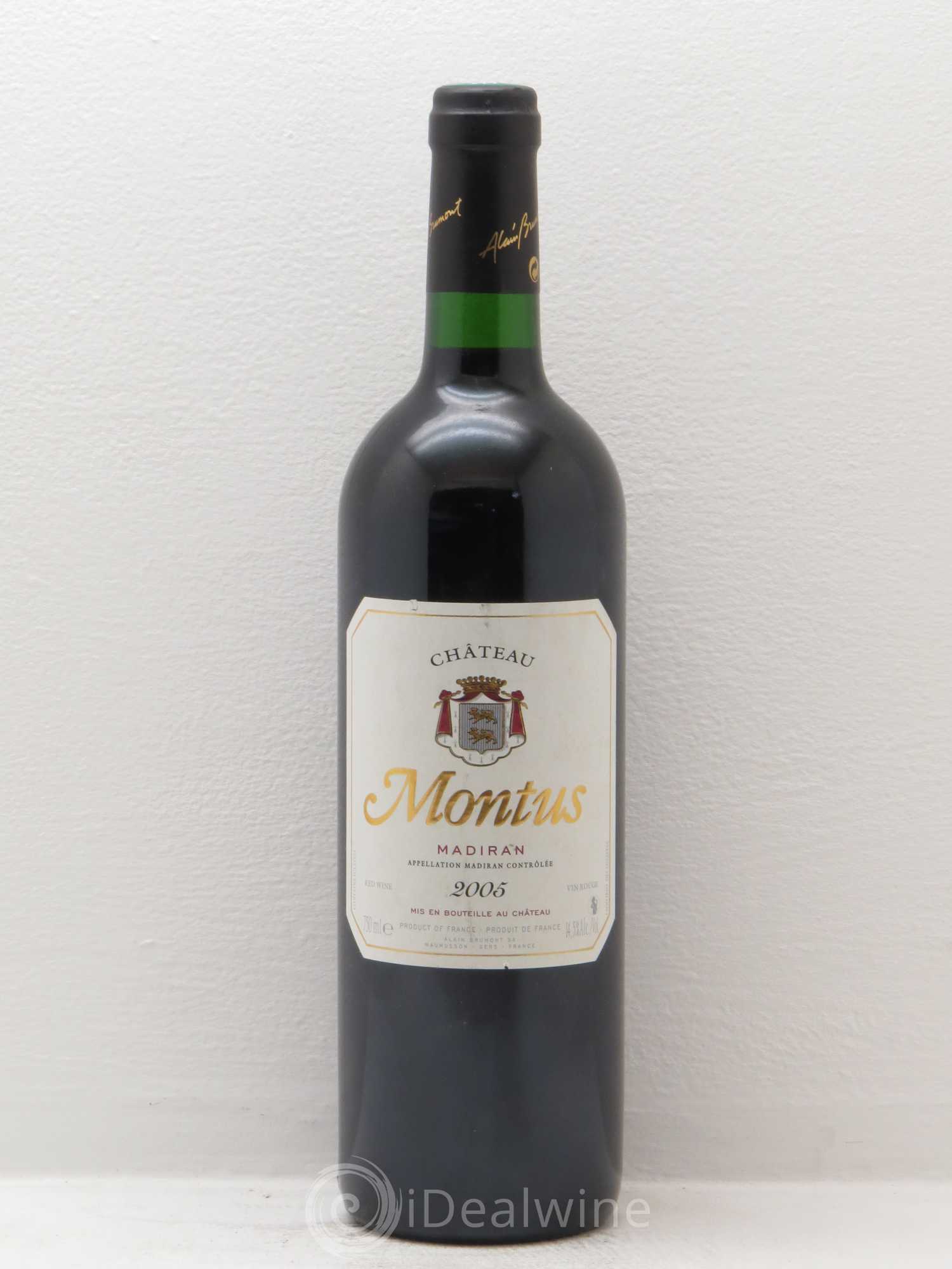 Madiran Château Montus Alain Brumont 2005 - Lot de 1 bouteille - 0