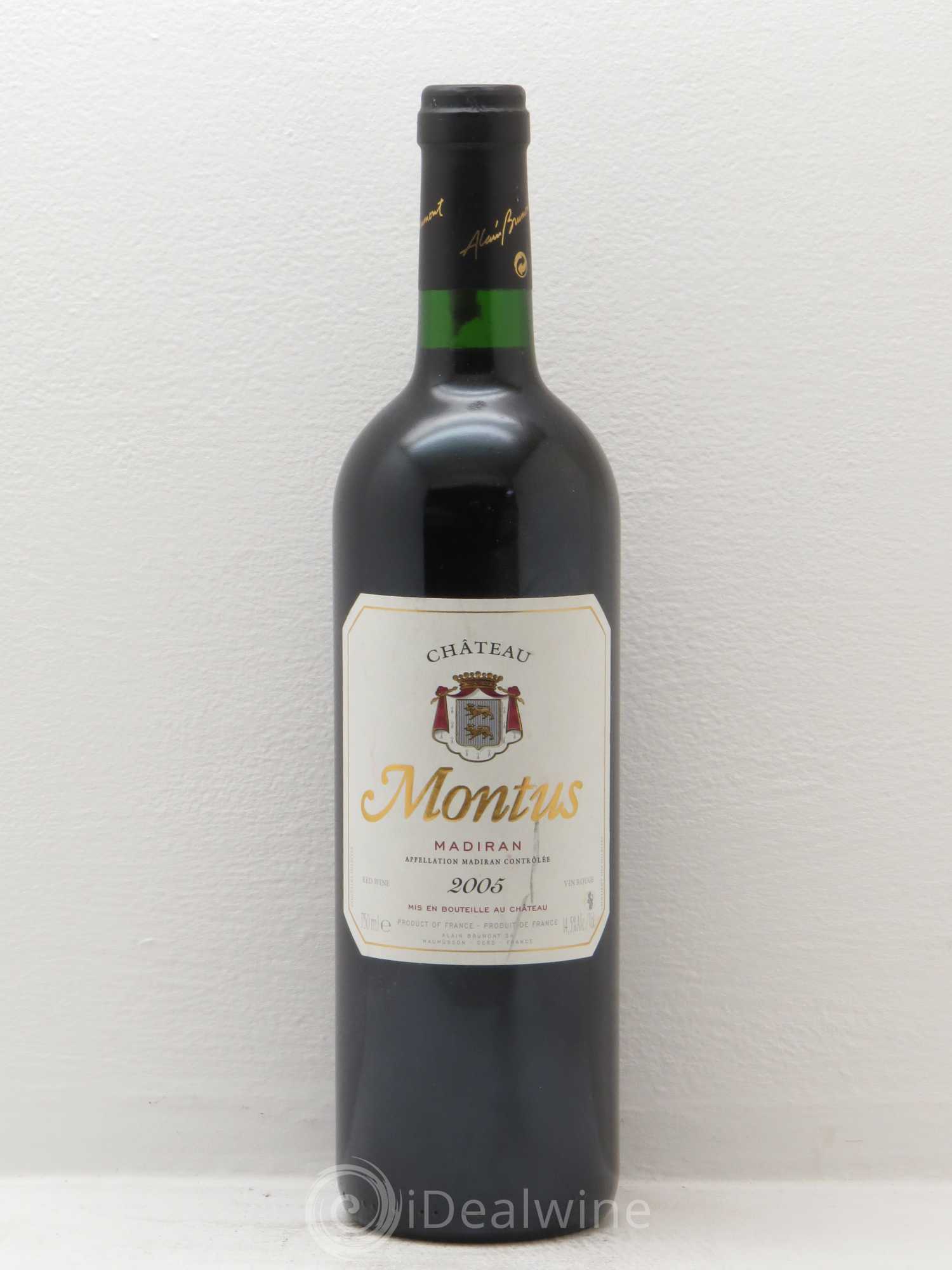 Madiran Château Montus Alain Brumont 2005 - Lot de 1 bouteille - 0