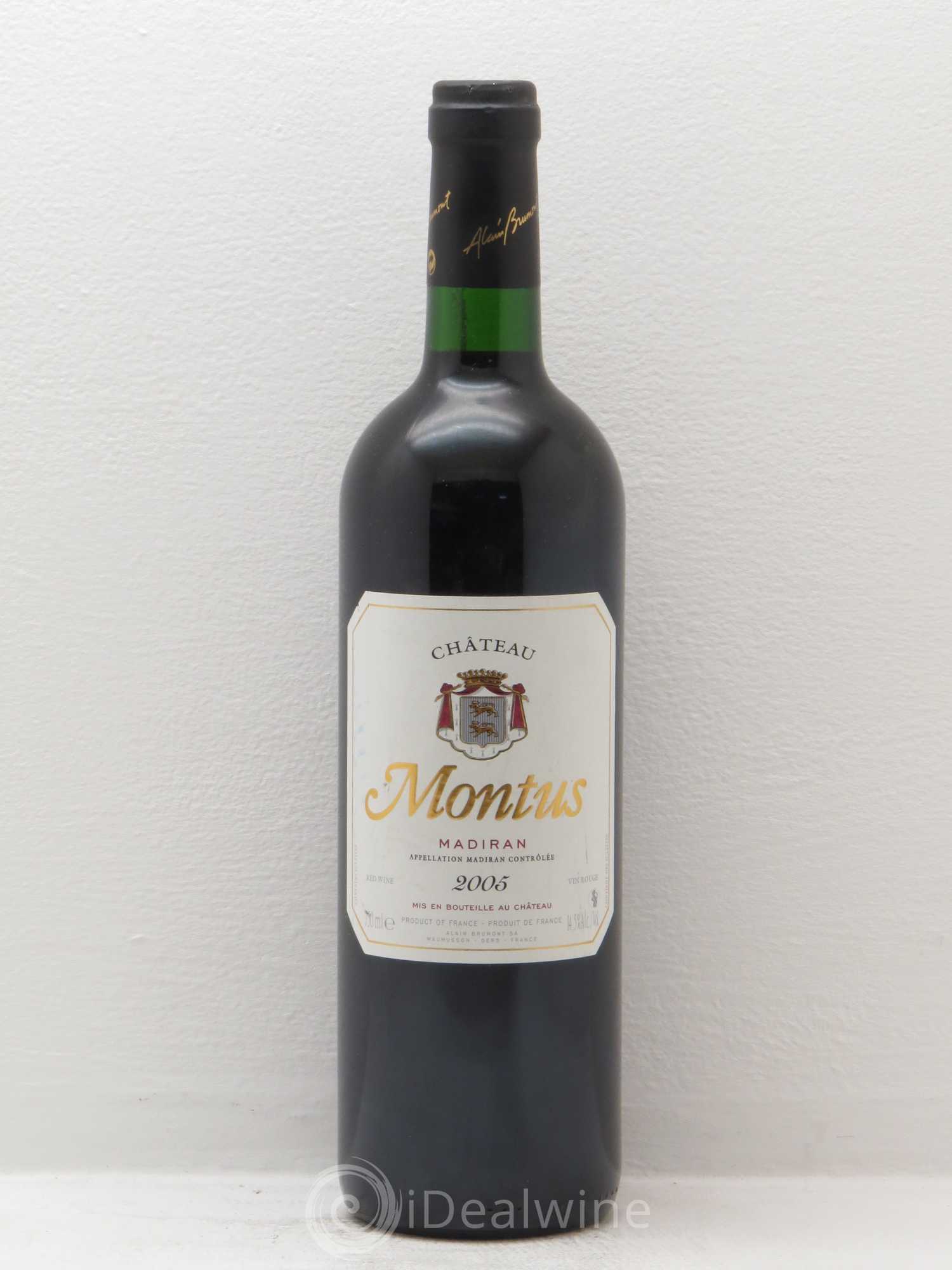 Madiran Château Montus Alain Brumont 2005 - Lot de 1 bouteille - 0