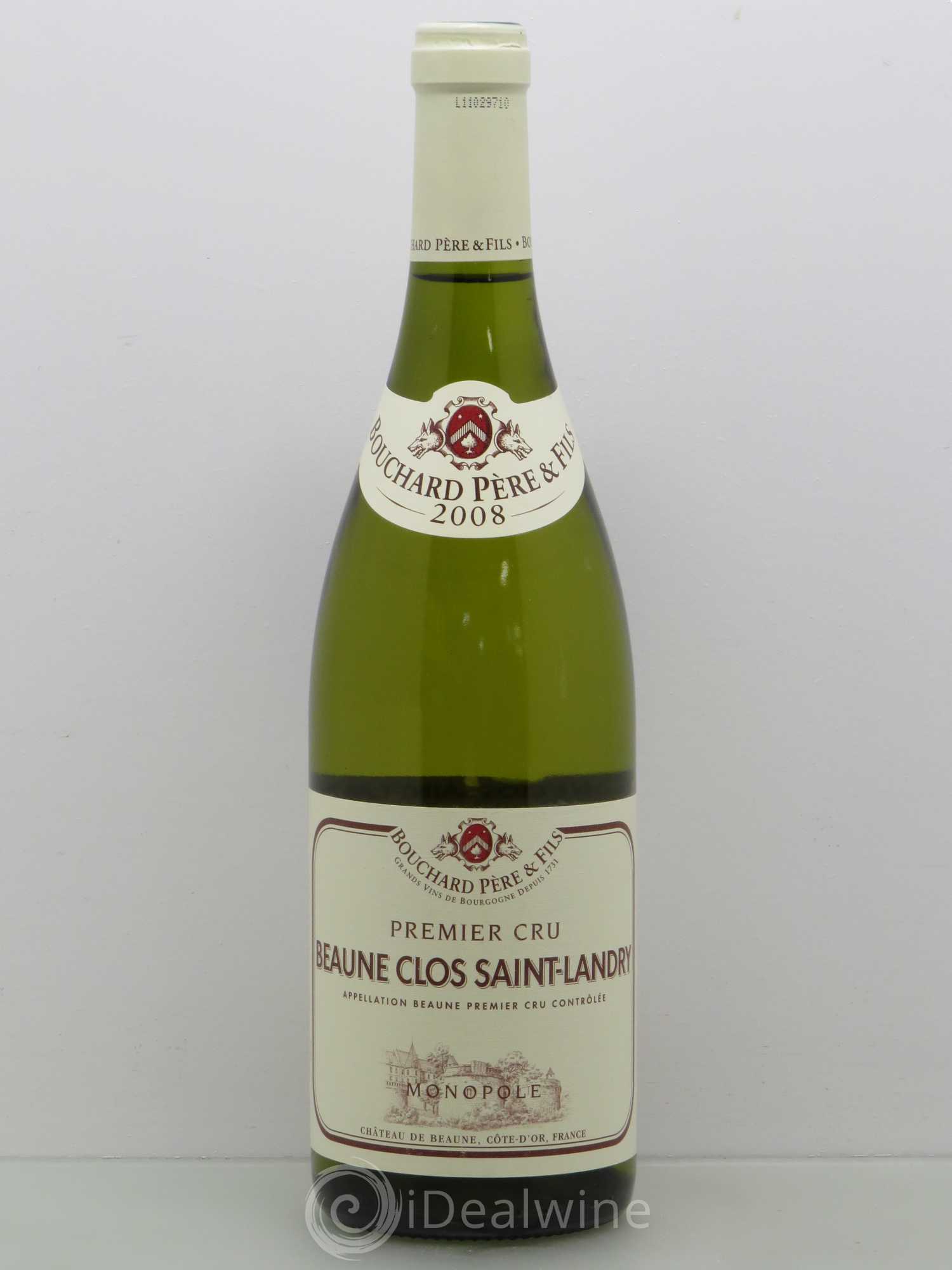 Beaune 1er Cru Clos Saint Landry Monopole Bouchard Père & Fils 2008 - Lot de 1 bouteille - 0