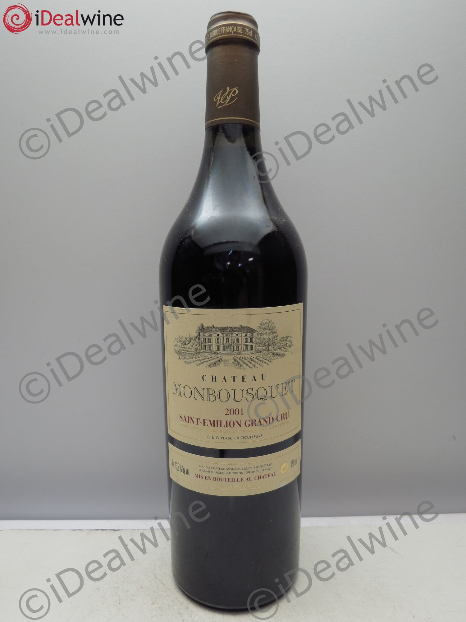 Château Monbousquet Grand Cru Classé 2001 - Lot de 1 bouteille - 0