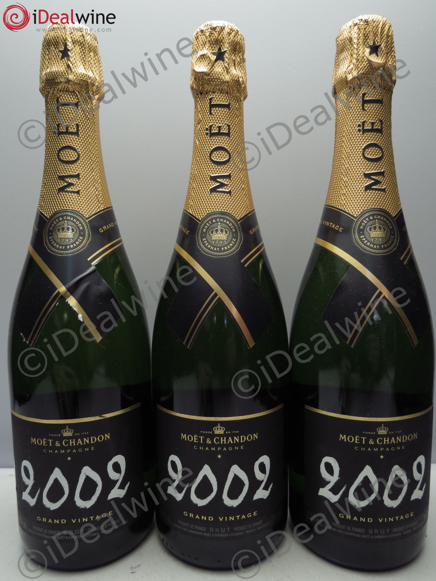 Grand Vintage Moët et Chandon 2002 - Lot de 3 bouteilles - 0