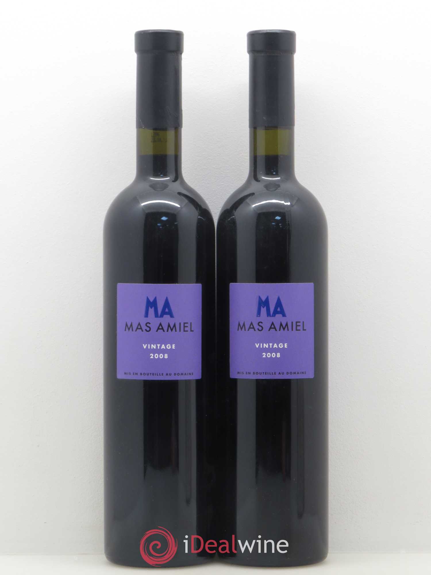 Maury Mas Amiel Vintage 2008 - Lot de 2 bouteilles - 0