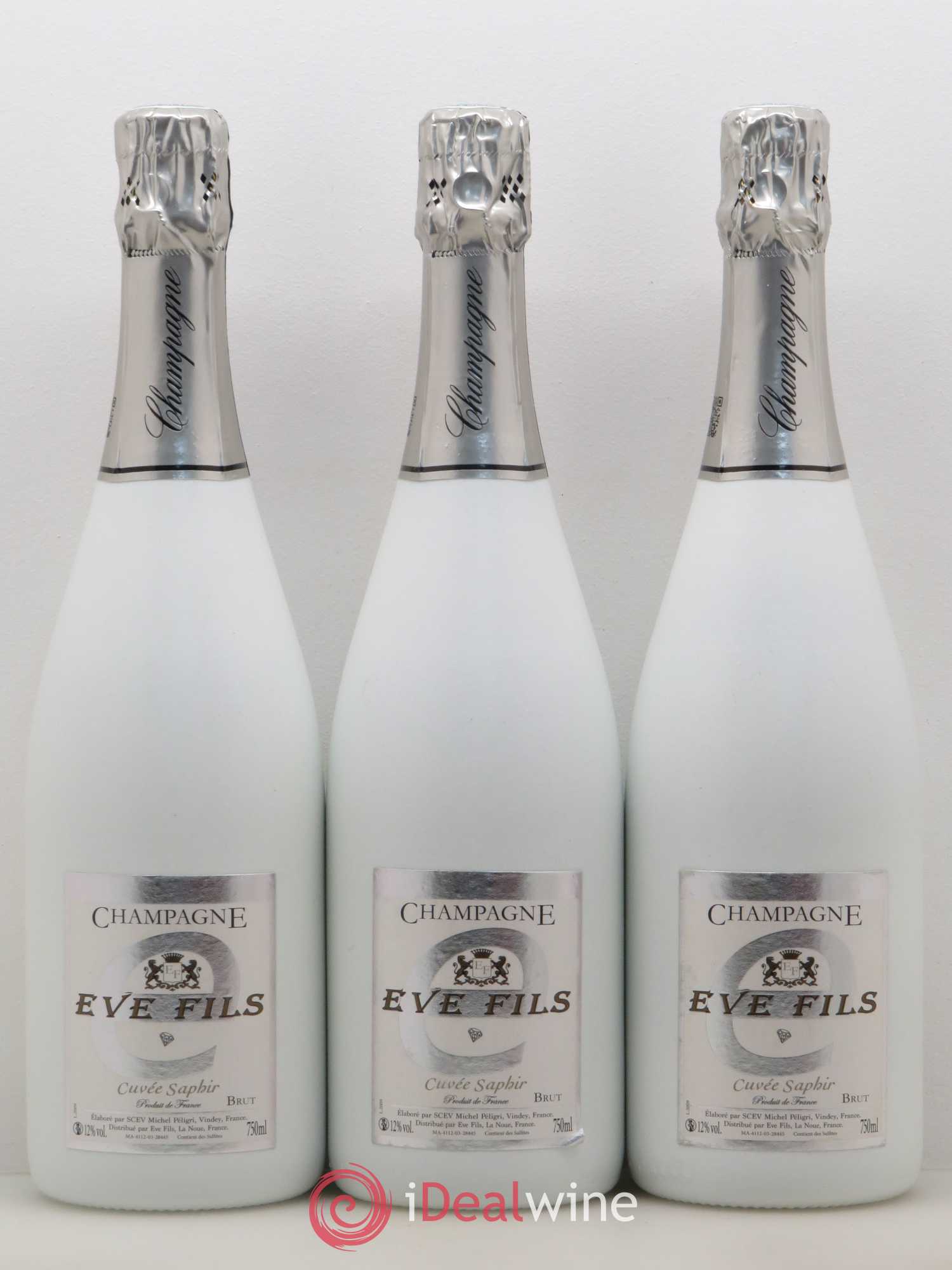 Champagne Eve et fils Cuvée Saphir - Lot de 3 bouteilles - 0