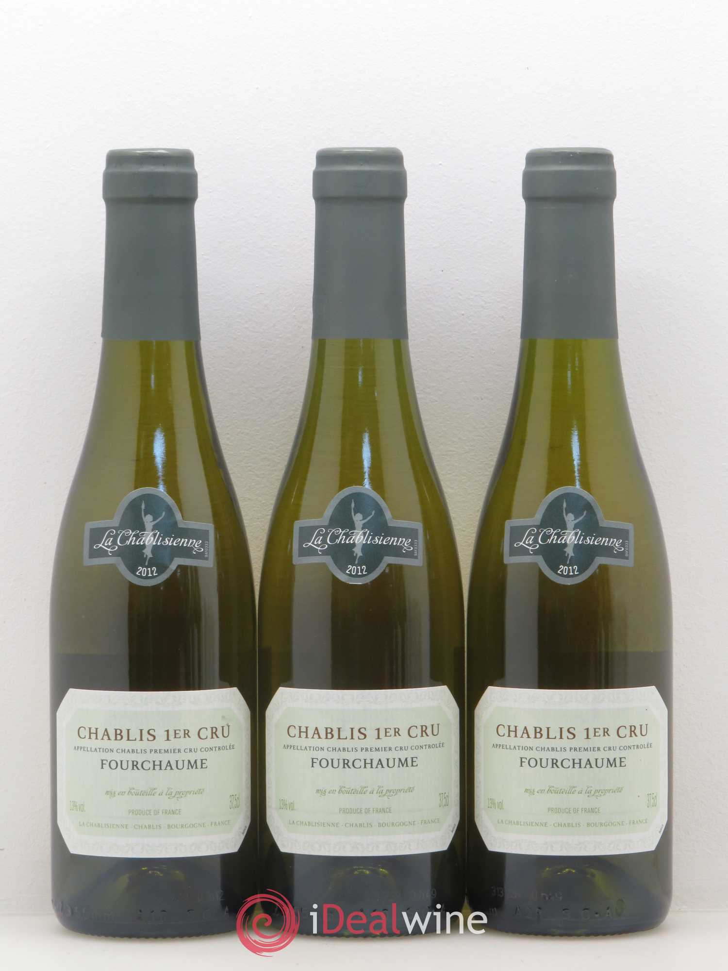 Chablis 1er Cru Fourchaume La Chablisienne 2012 - Posten von 5 Demi-Flaschen - 1