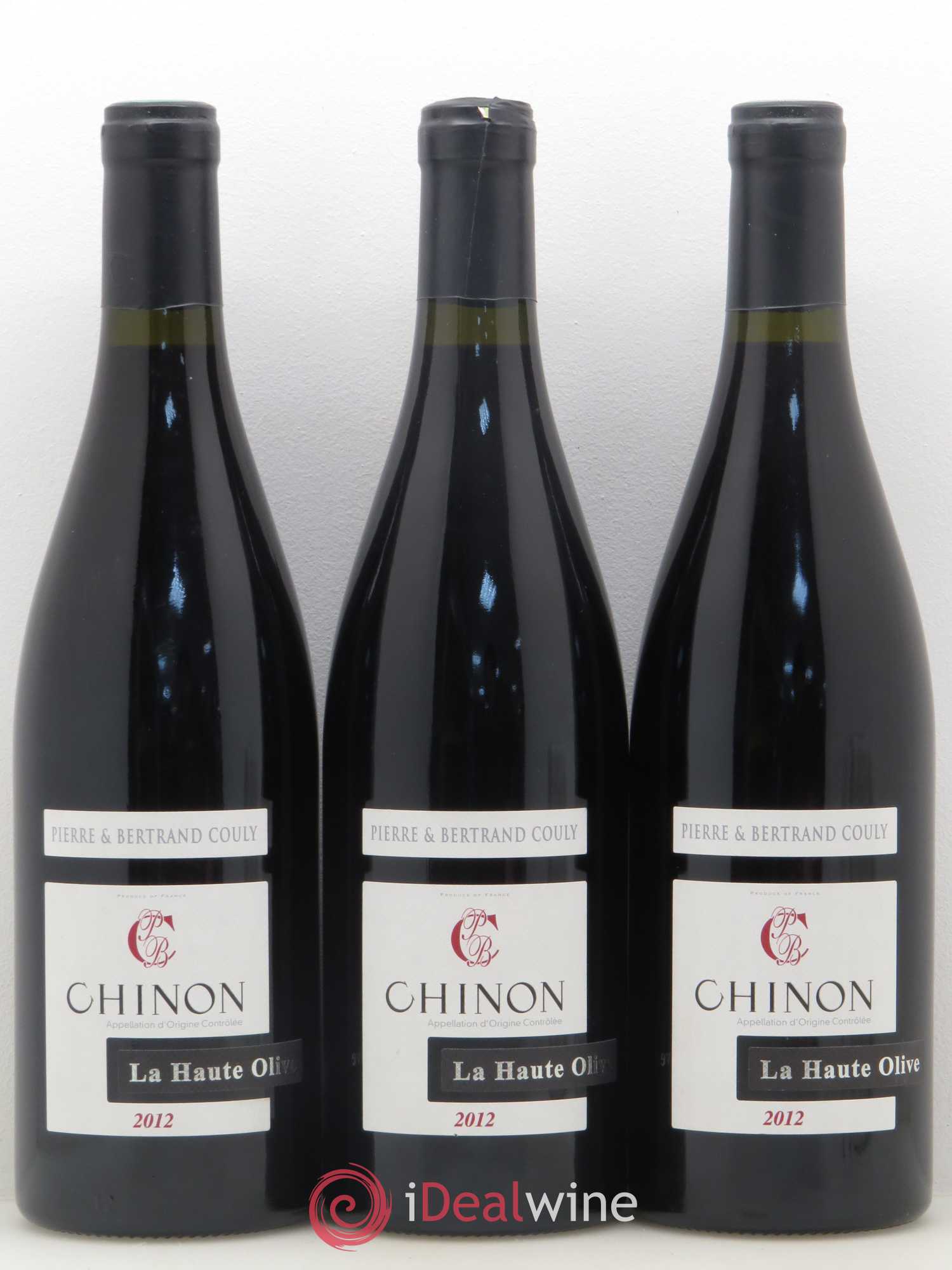 Chinon La Haute Olive Pierre et Bertrand Couly 2012 - Posten von 3 Flaschen - 0