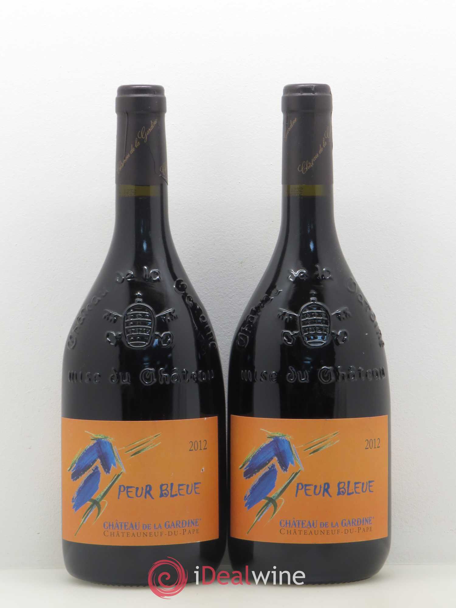 Châteauneuf-du-Pape Peur bleue Château de La Gardine 2012 - Posten von 2 Flaschen - 0