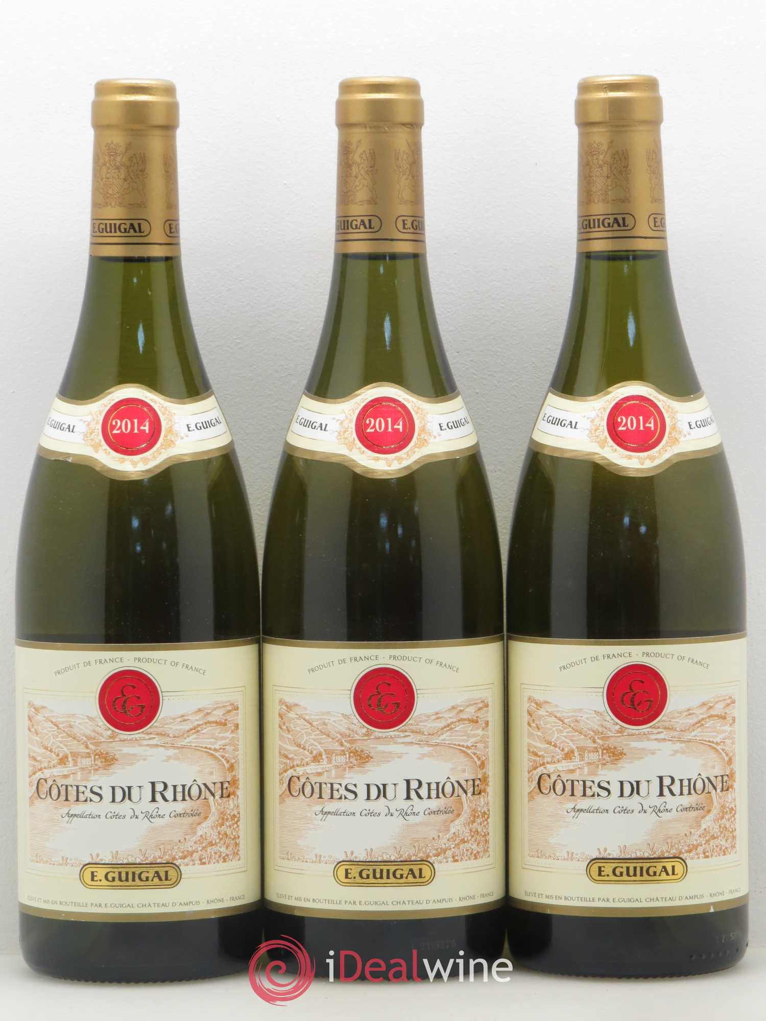 Côtes-du-Rhône Guigal 2014 - Lot de 3 bouteilles - 0
