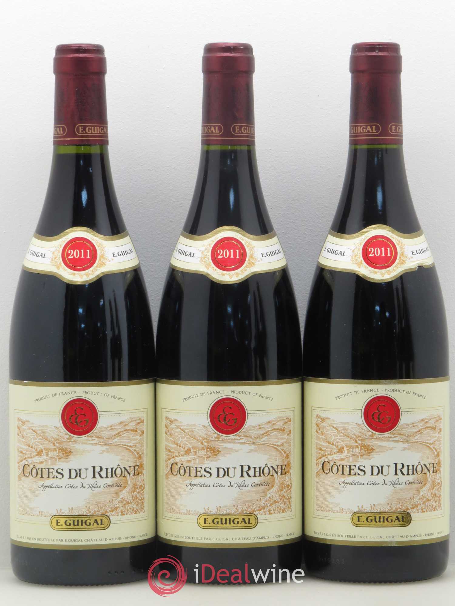 Côtes-du-Rhône Guigal 2011 - Lot de 5 bouteilles - 1
