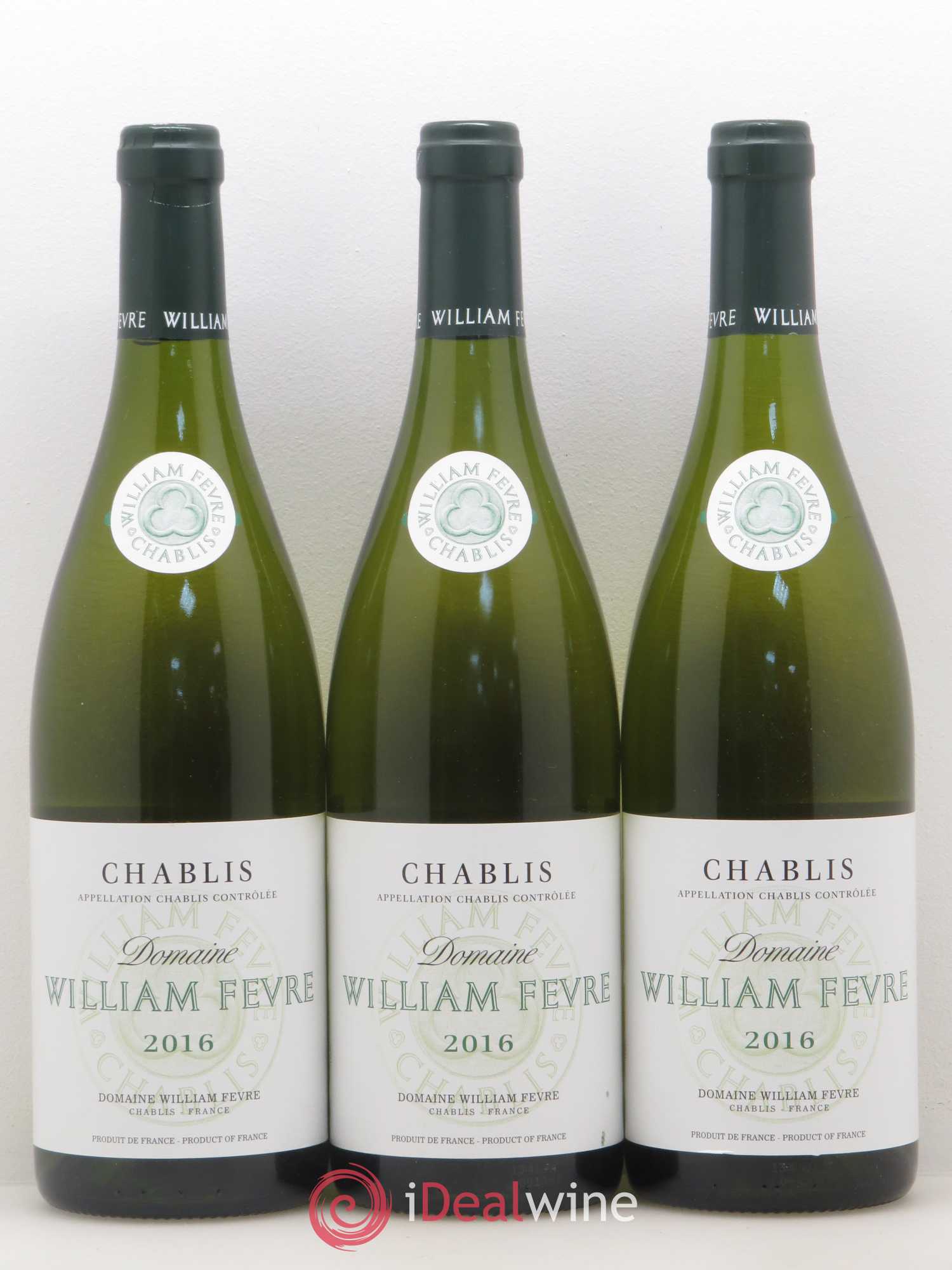 Chablis William Fèvre 2016 - Lot de 3 bouteilles - 0