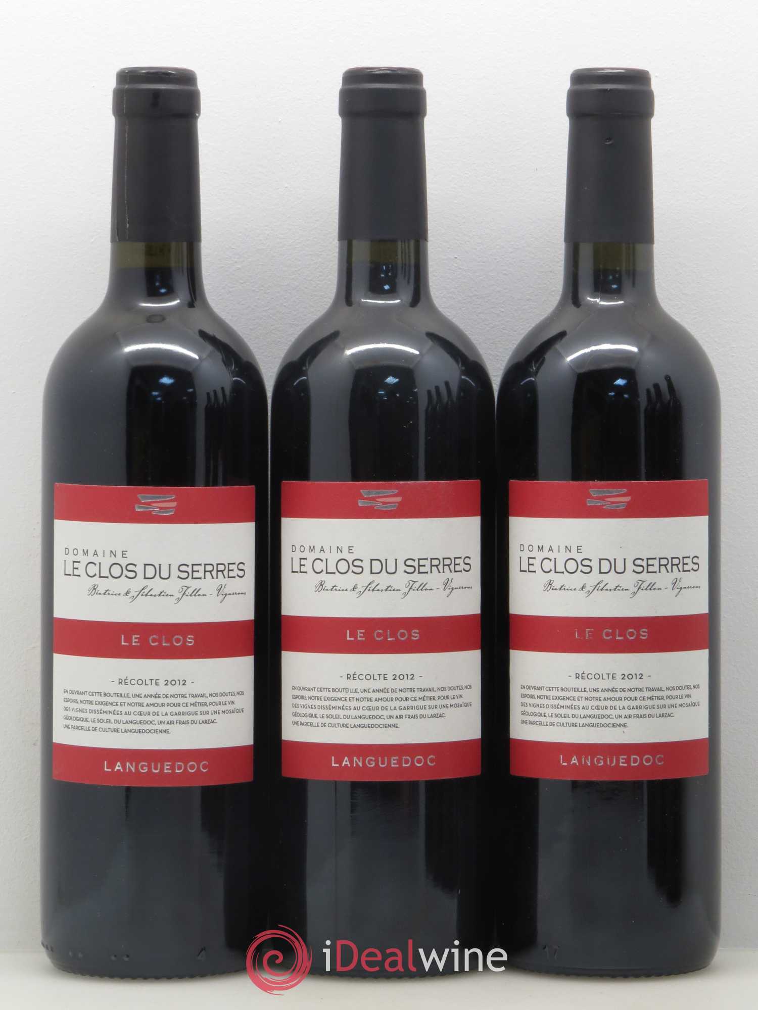 Languedoc Le Clos Domaine Le Clos du Serres 2012 - Posten von 6 Flaschen - 1
