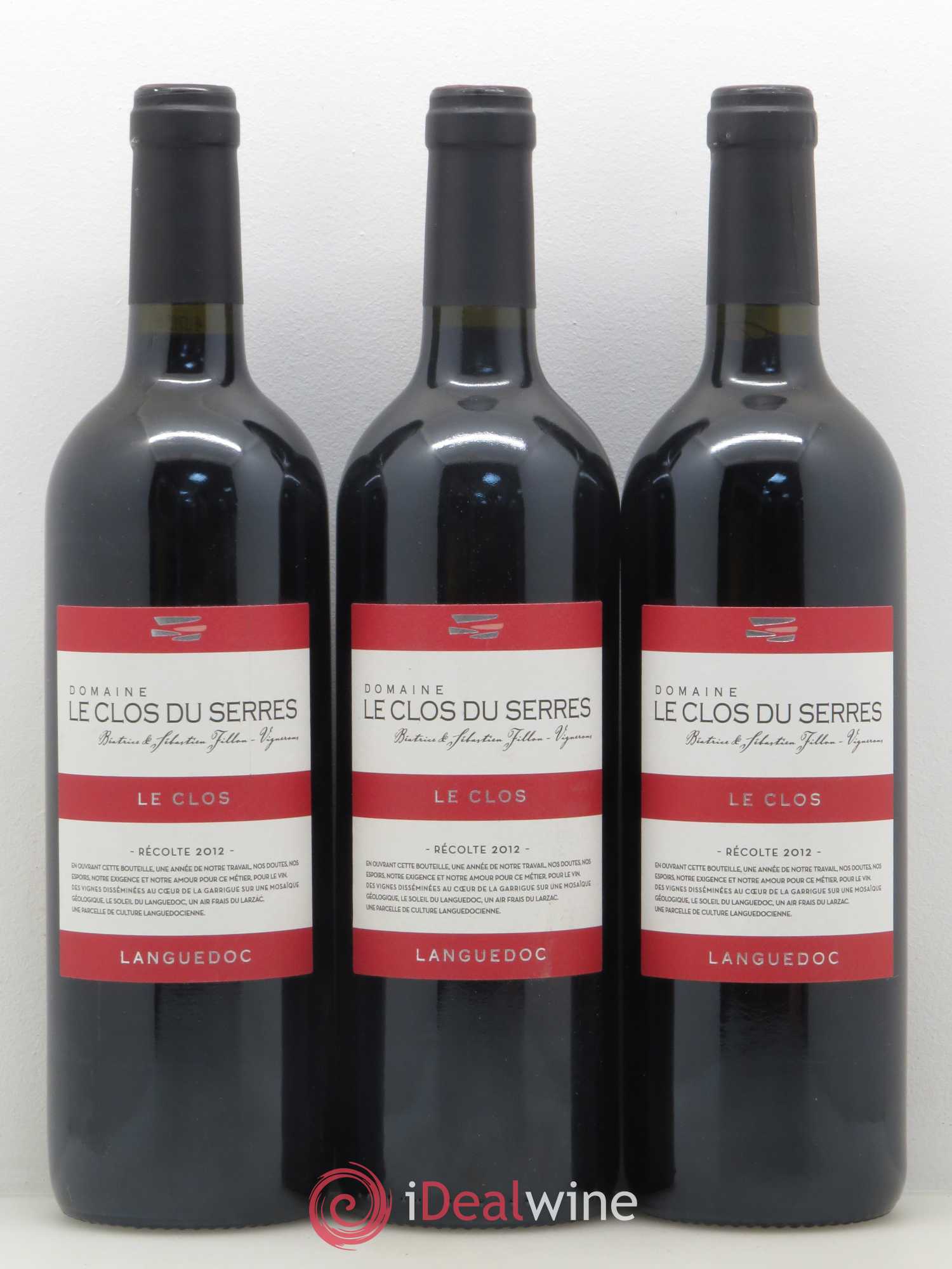 Languedoc Le Clos Domaine Le Clos du Serres 2012 - Posten von 6 Flaschen - 2