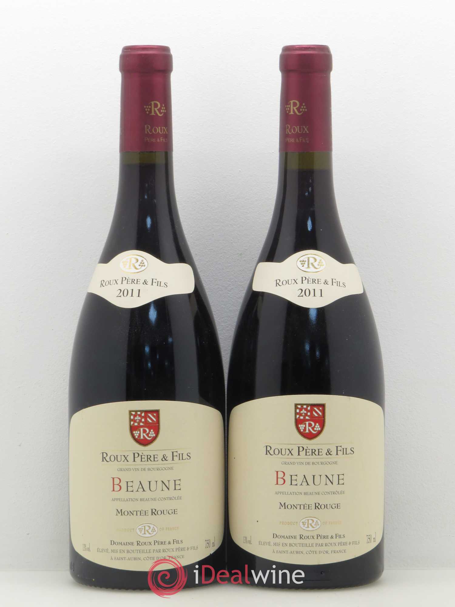 Beaune Montée Rouge Domaine Roux 2011 - Lot of 2 bottles - 0