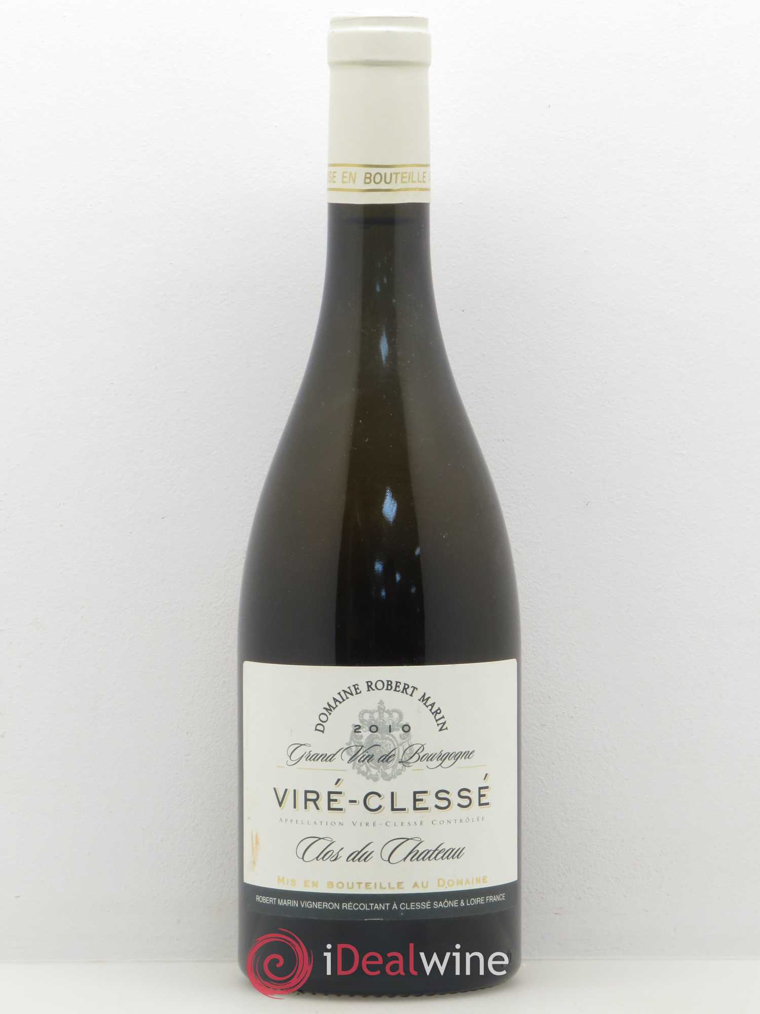 Viré-Clessé Clos du Château Domaine Robert Marin 2010 - Posten von 1 Flasche - 0