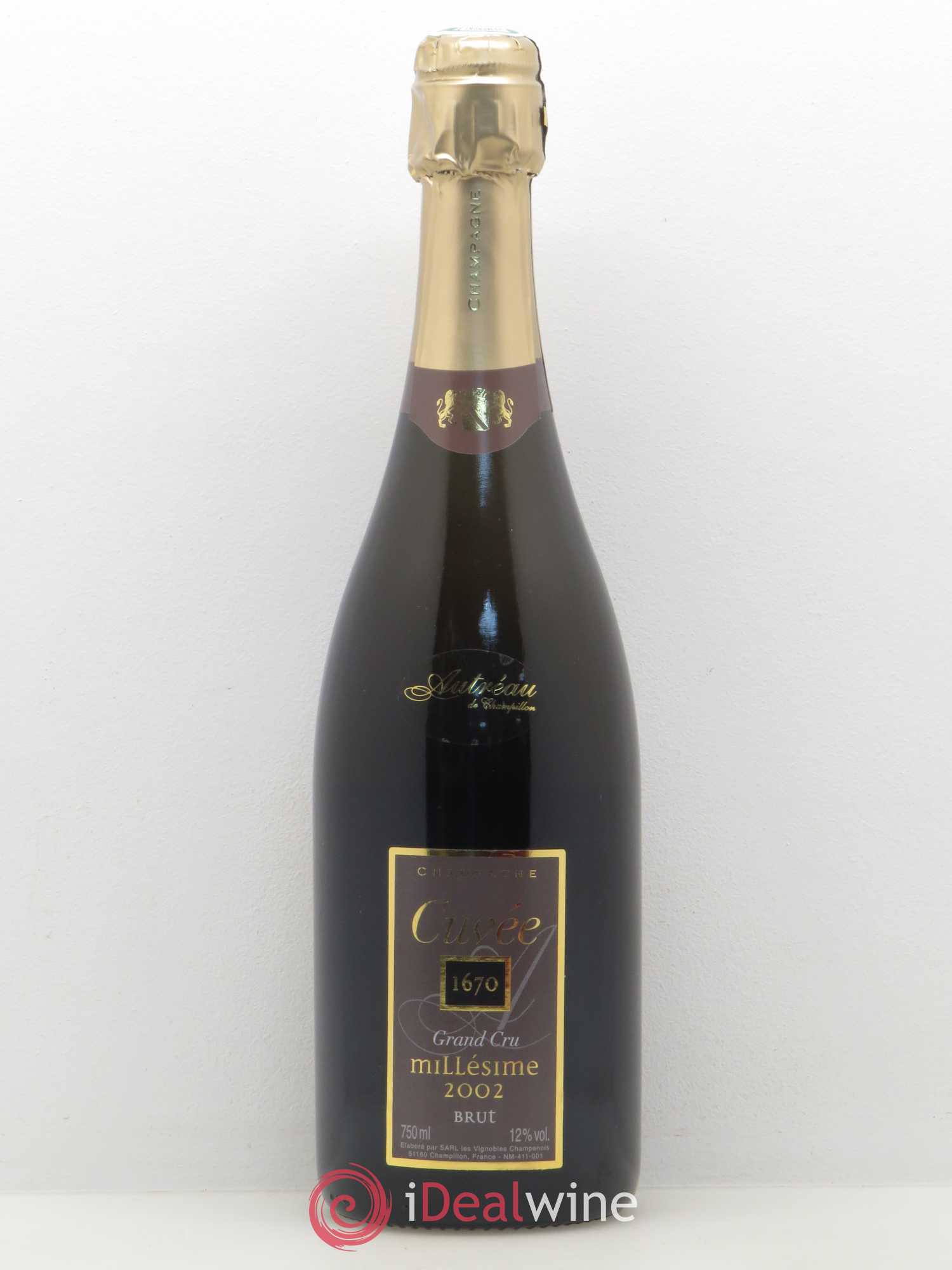 Champagne Cuvée 1670 Autreau de Champillon 2002 - Lot de 1 bouteille - 0