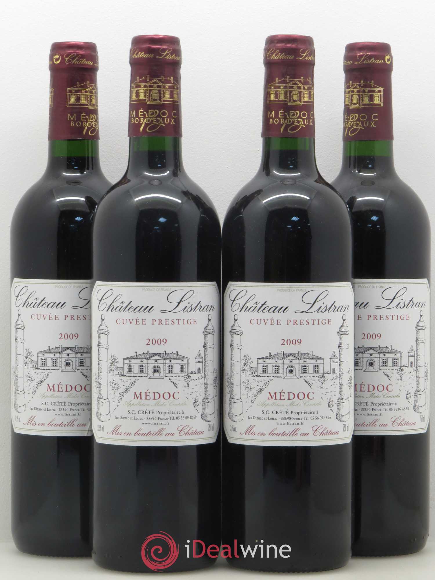 Médoc Château Listran Cuvée Prestige 2009 - Posten von 4 Flaschen - 0