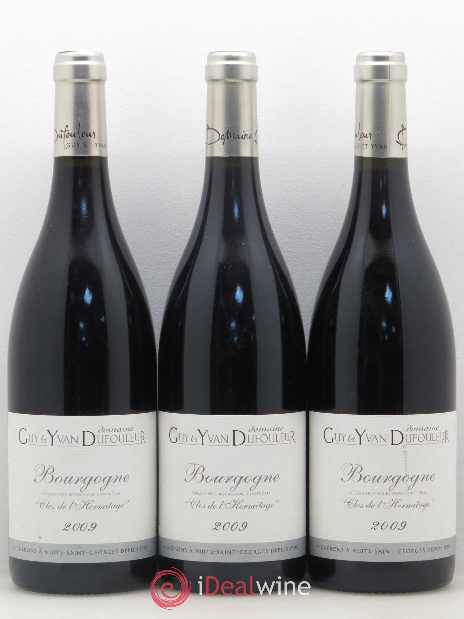 Bourgogne Clos de L'Hermitage Guy et Yvan Dufouleur 2009 - Posten von 3 Flaschen - 0