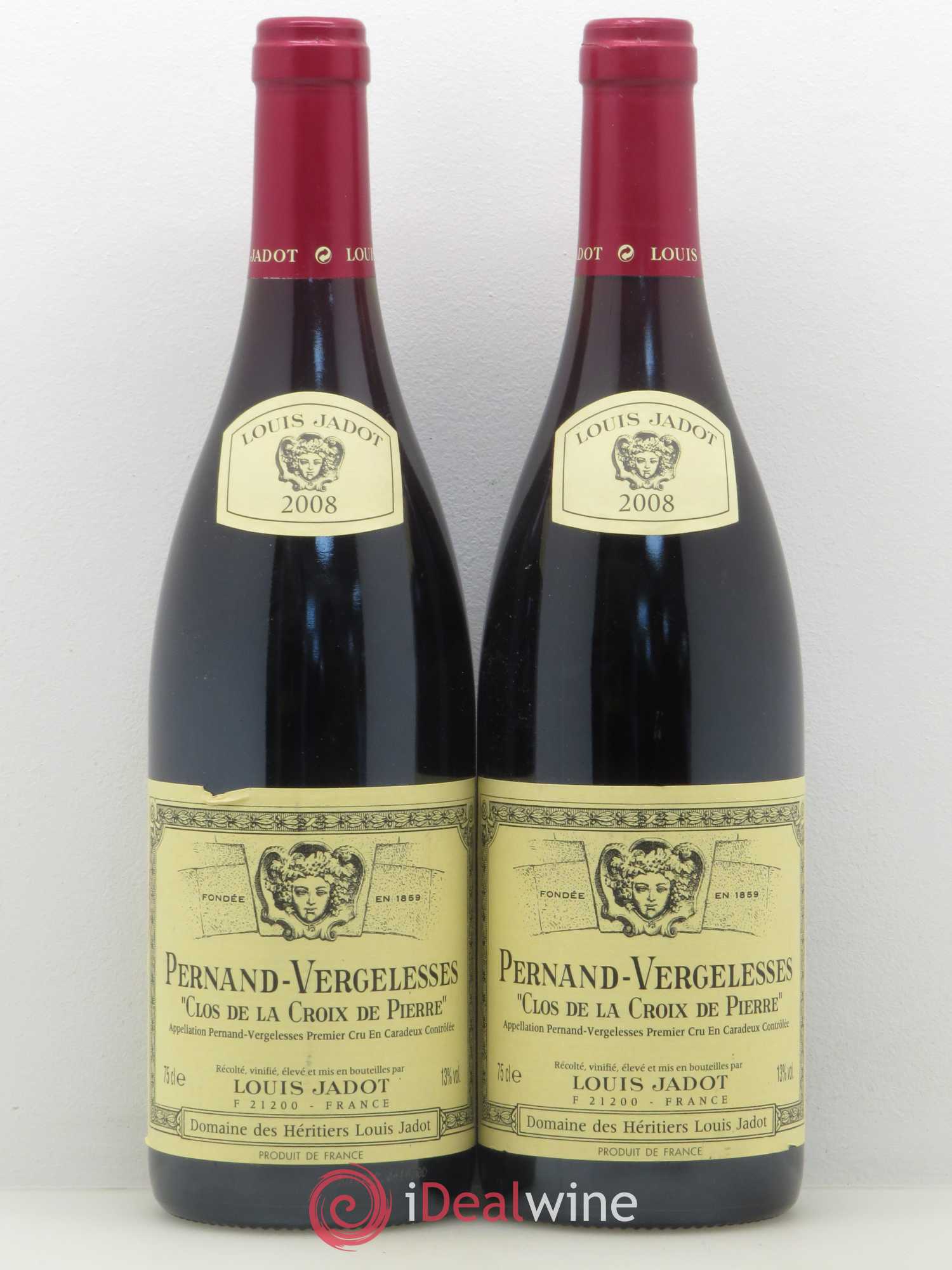 Pernand-Vergelesses 1er Cru Clos de La Croix de Pierre Louis Jadot 2008 - Posten von 2 Flaschen - 0