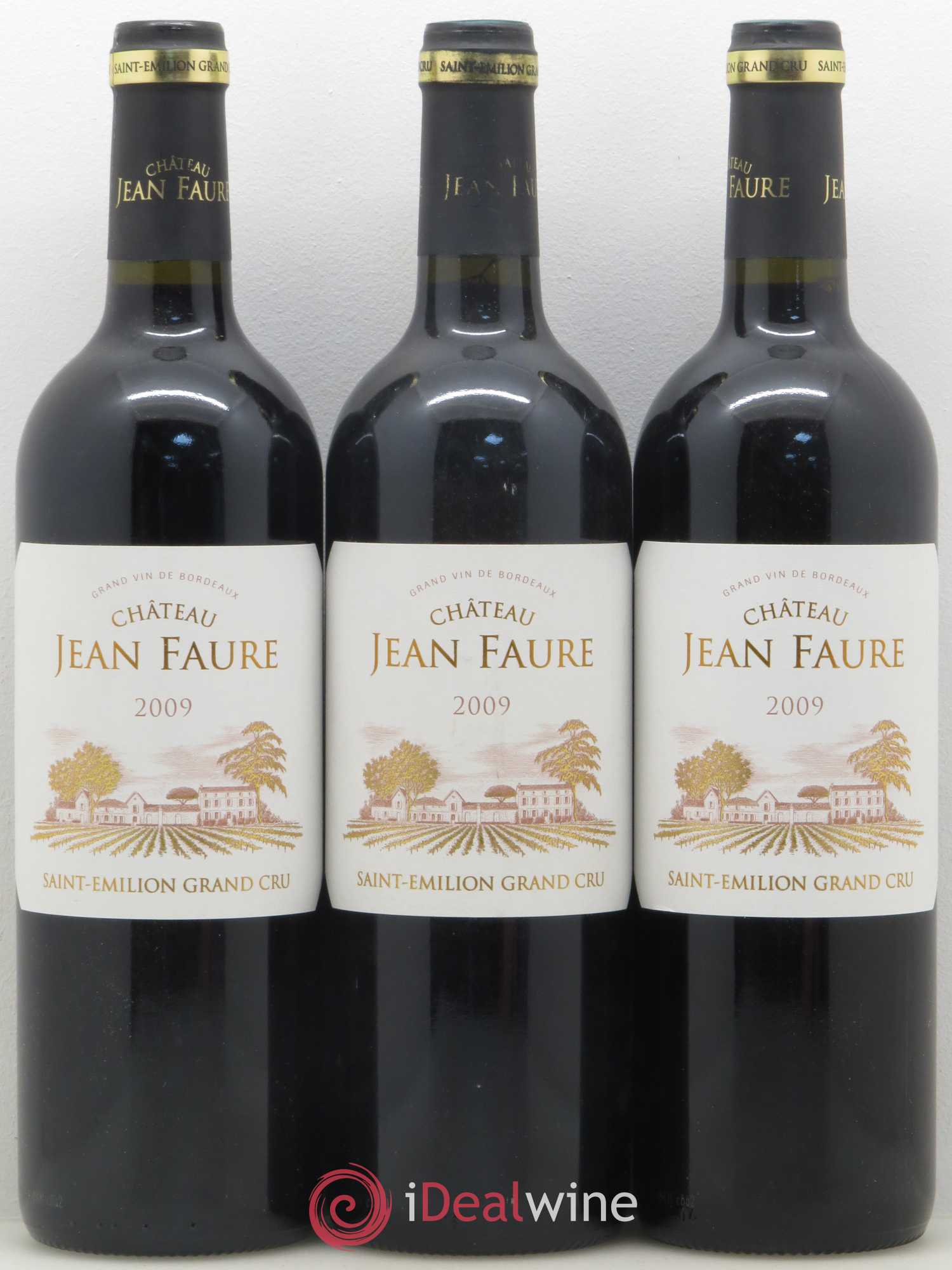 Château Jean Faure Grand Cru Classé 2009 - Lot de 3 bouteilles - 0
