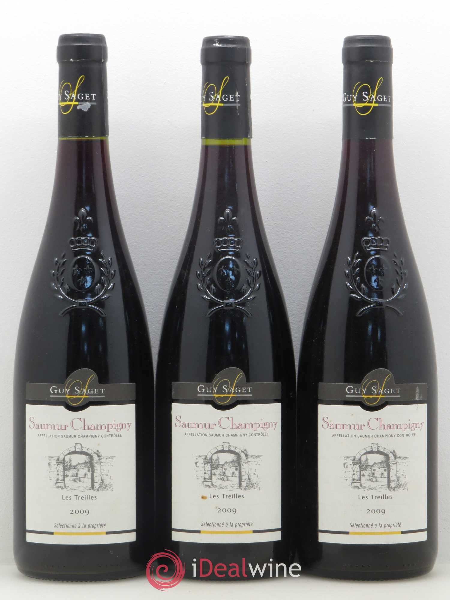 Saumur-Champigny Les Treilles Guy Saget 2009 - Posten von 3 Flaschen - 0