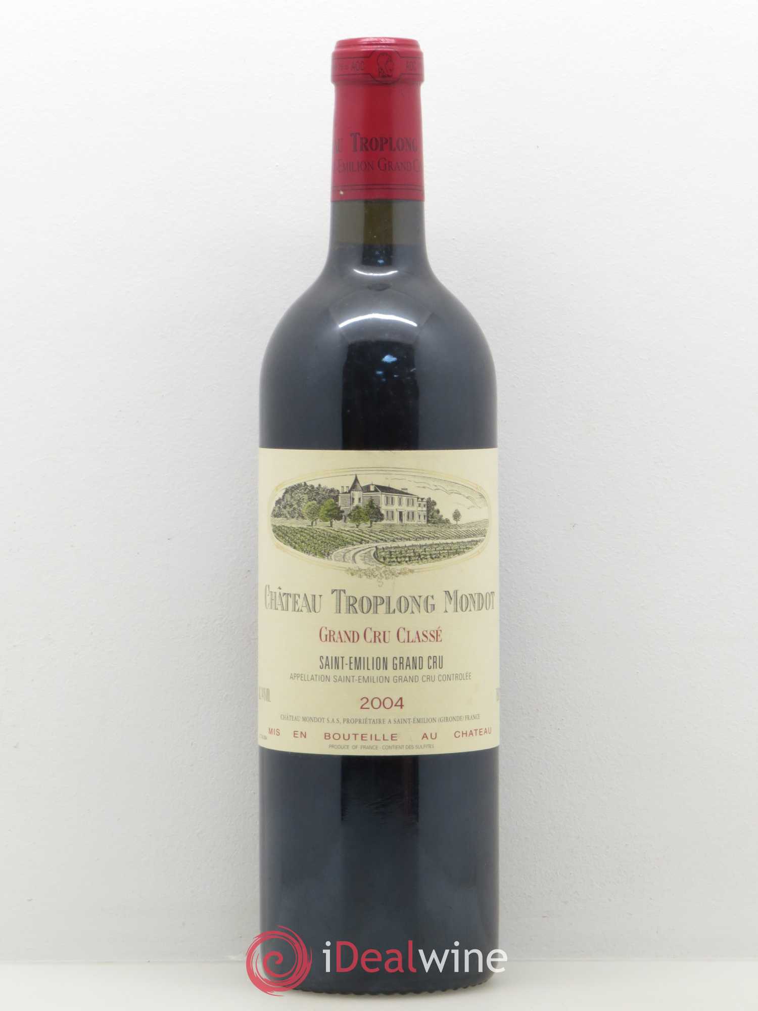 Château Troplong Mondot 1er Grand Cru Classé B 2004 - Lot de 1 bouteille - 0
