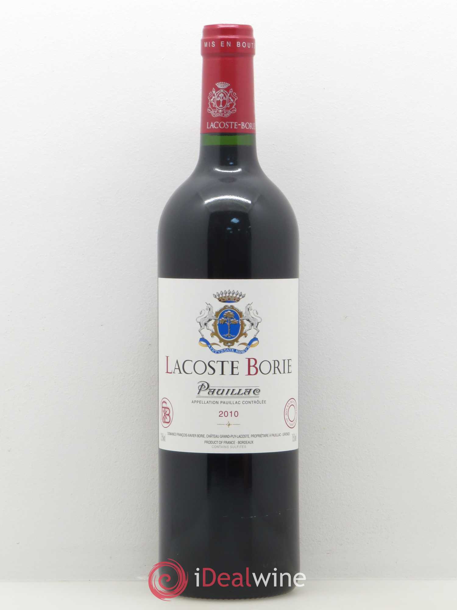 Lacoste Borie 2010 - Lot de 1 bouteille - 0
