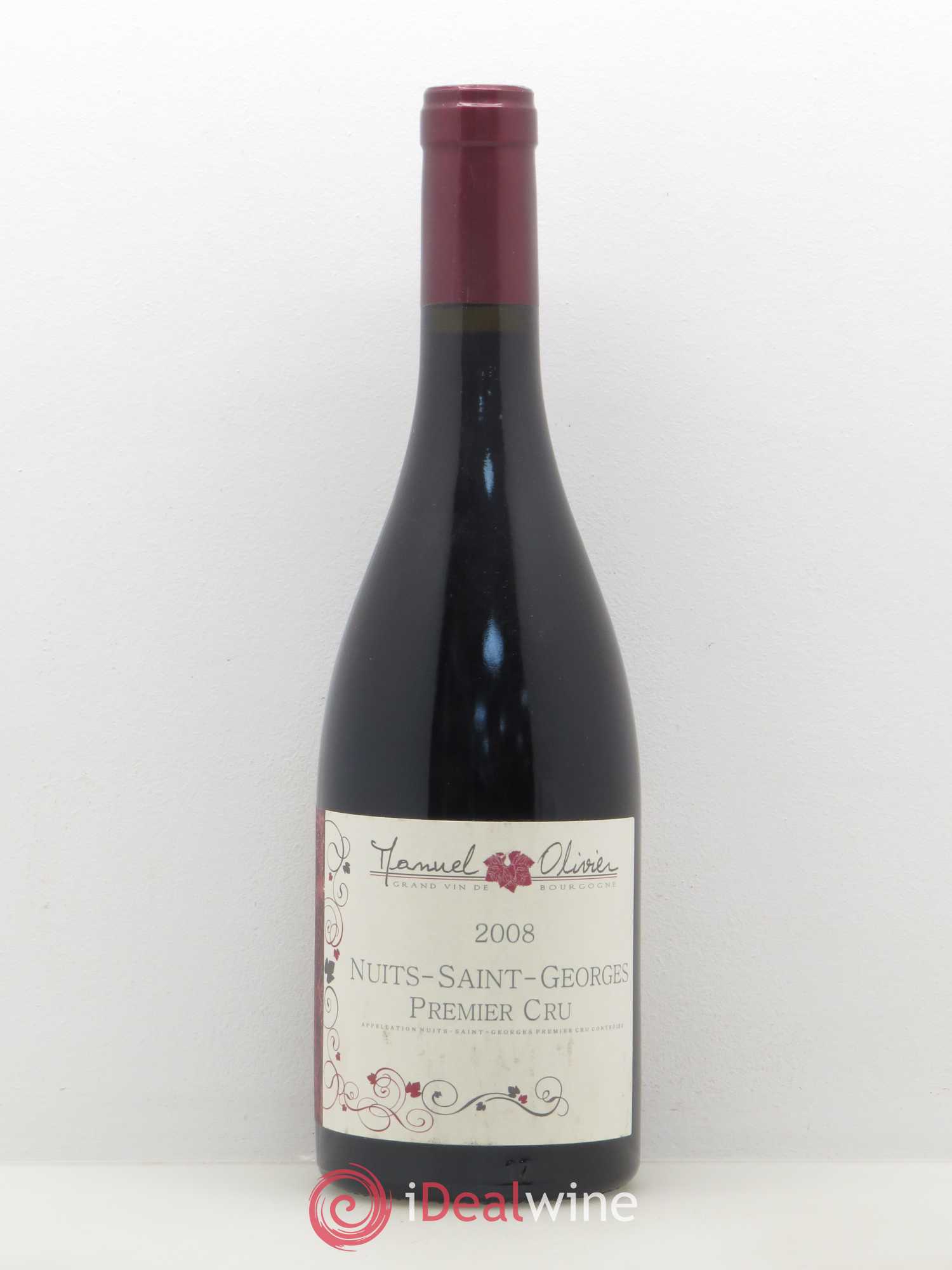Nuits-Saint-Georges 1er Cru Manuel Olivier 2008 - Lot de 1 bouteille - 0