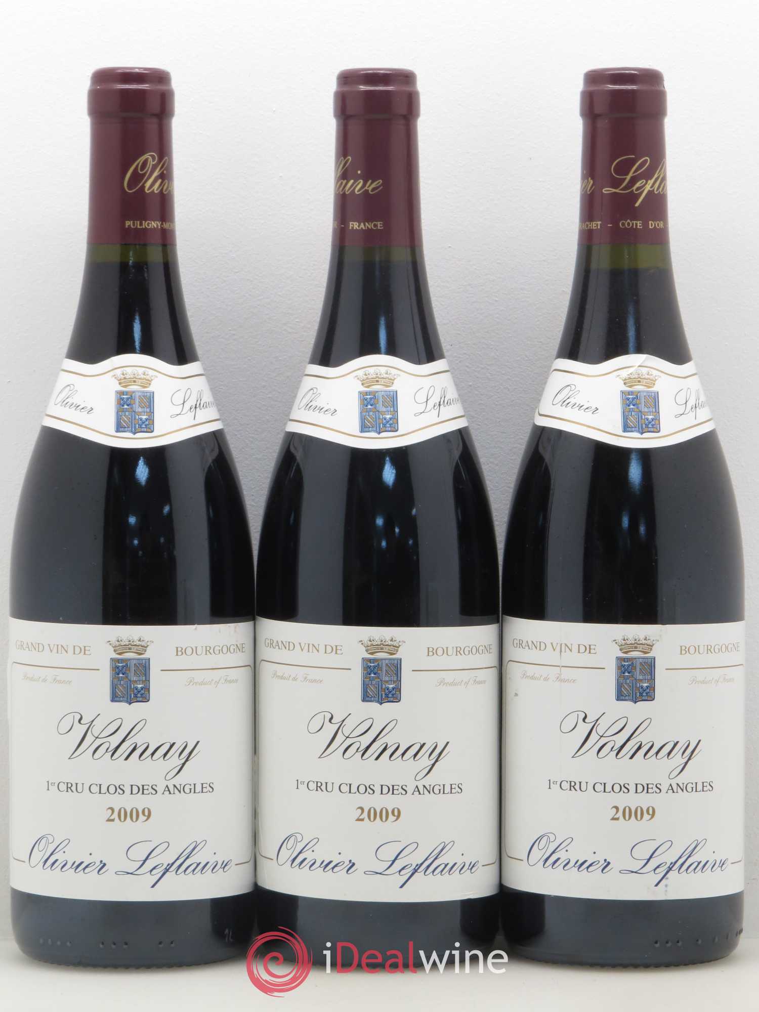 Volnay 1er Cru Clos des Angles Olivier Leflaive 2009 - Posten von 3 Flaschen - 0