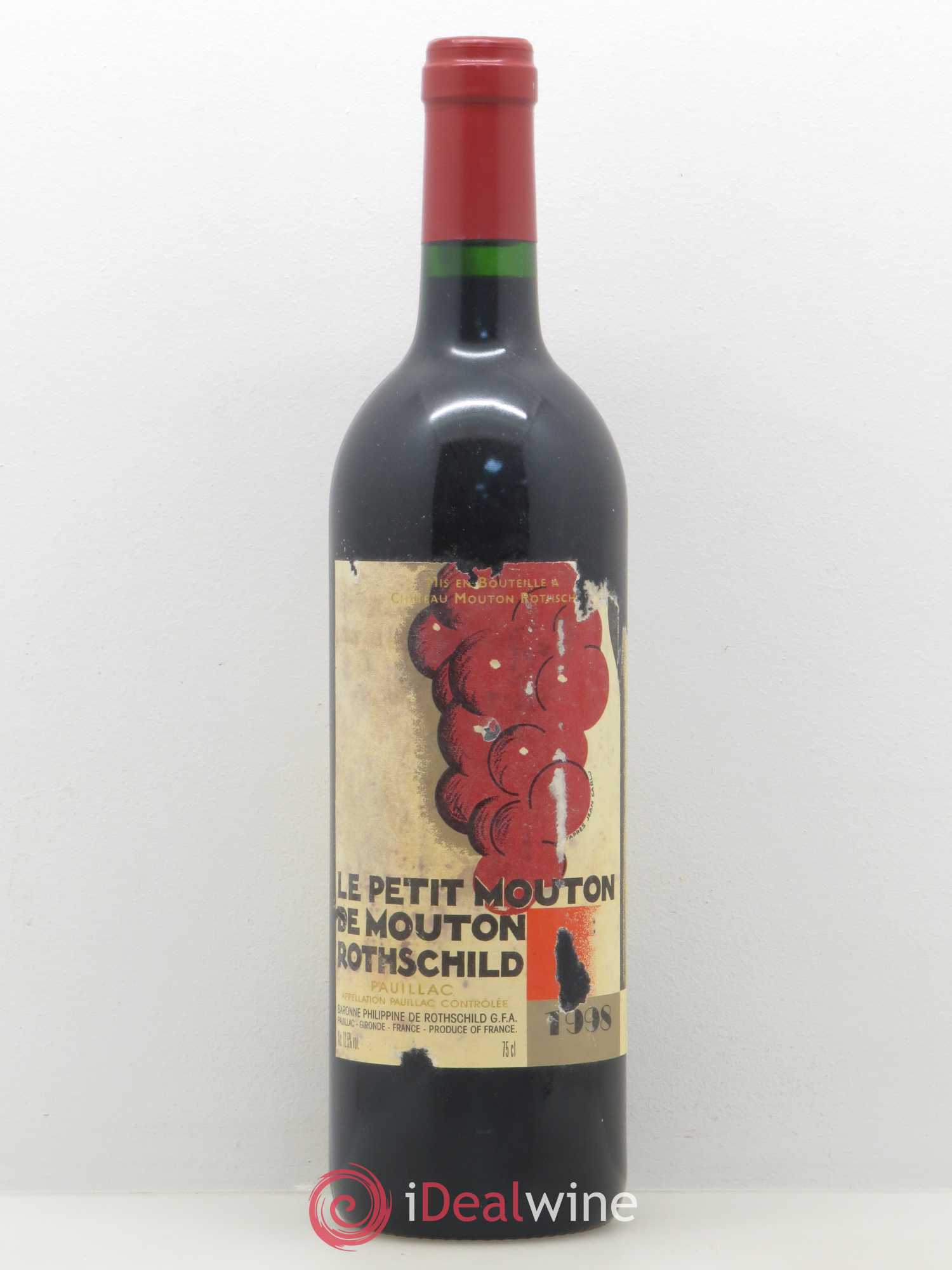 Petit Mouton Second Vin 1998 - Lot de 1 bouteille - 0