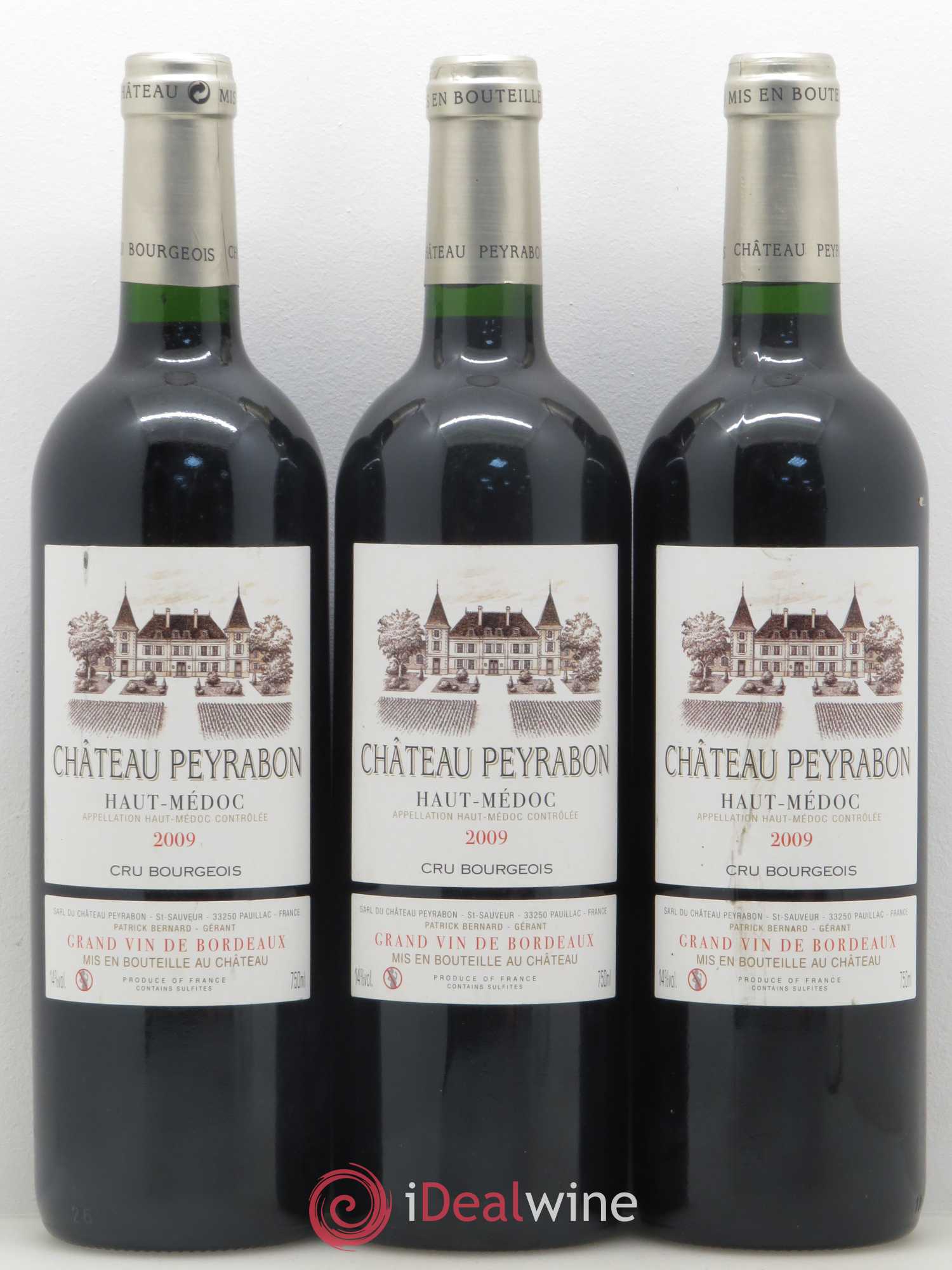 Château Peyrabon Cru Bourgeois 2009 - Lot de 3 bouteilles - 0