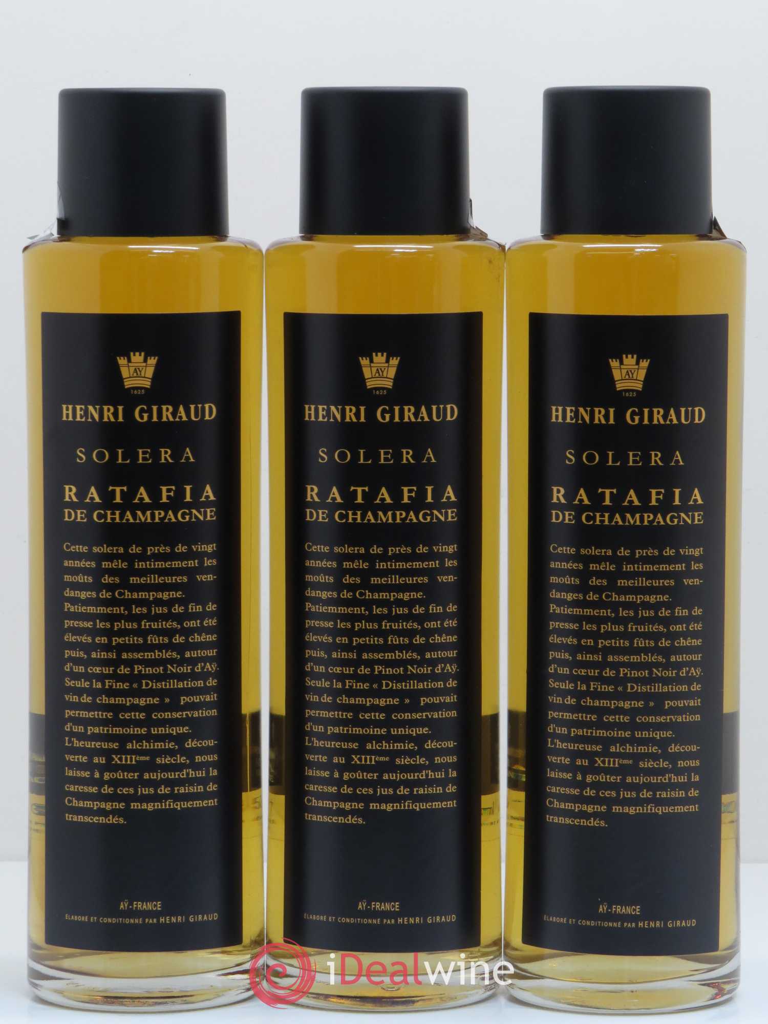 Ratafia Champagne Solera Henri Giraud - Lotto di 3 bottiglie - 0