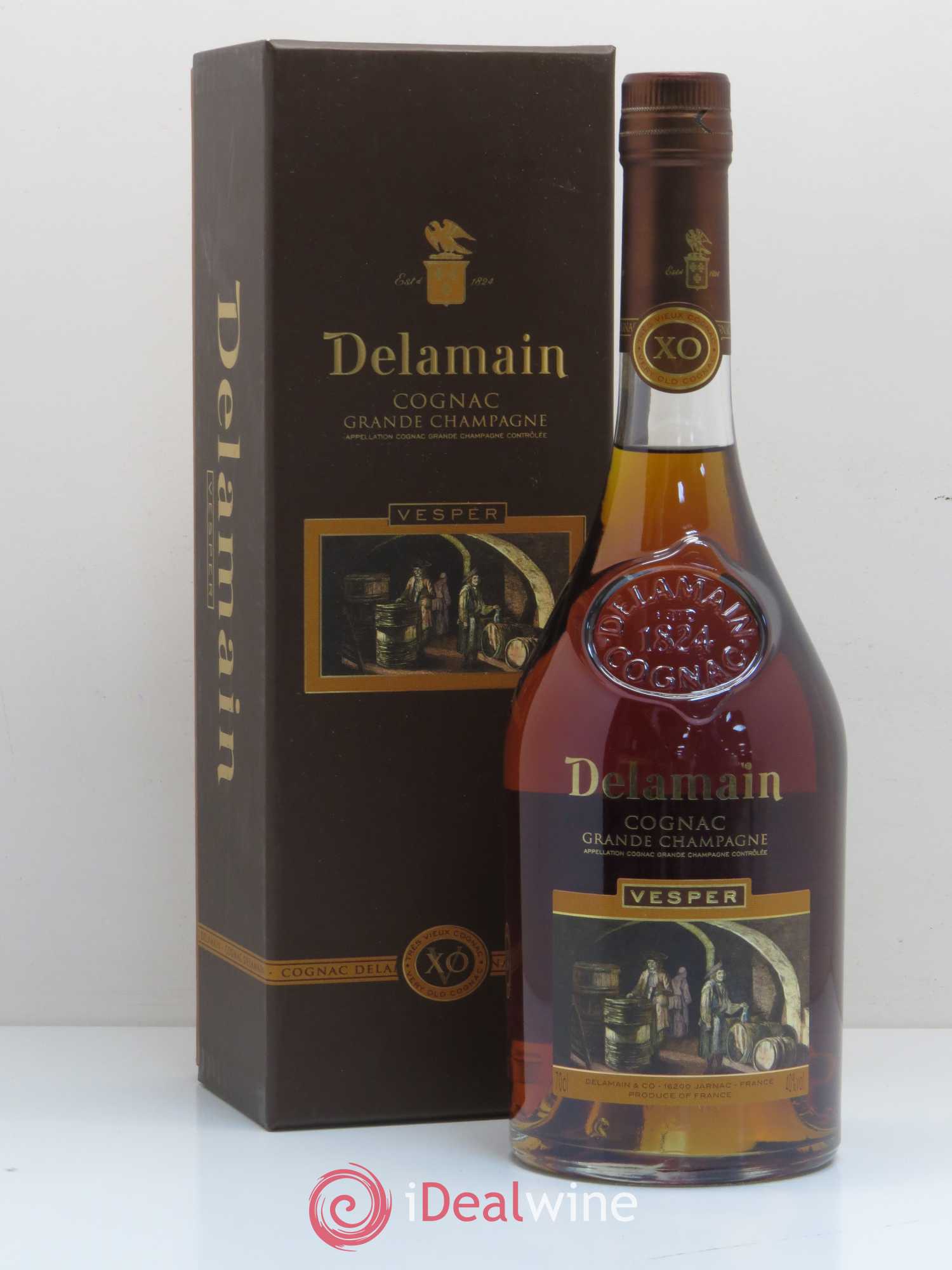 Cognac Delamain 40 years 1976 Grande Champagne Chai Millésimé XO Vesper - Lot of 1 bottle - 1