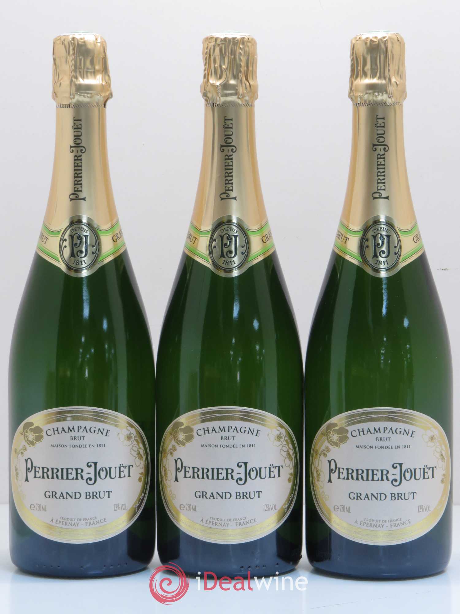 Grand Brut Perrier-Jouët - Lot de 3 bouteilles - 0