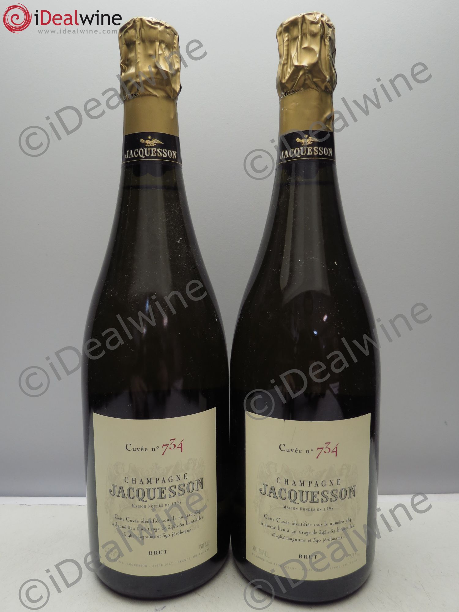 Cuvée 734 Jacquesson - Lot de 2 bouteilles - 0