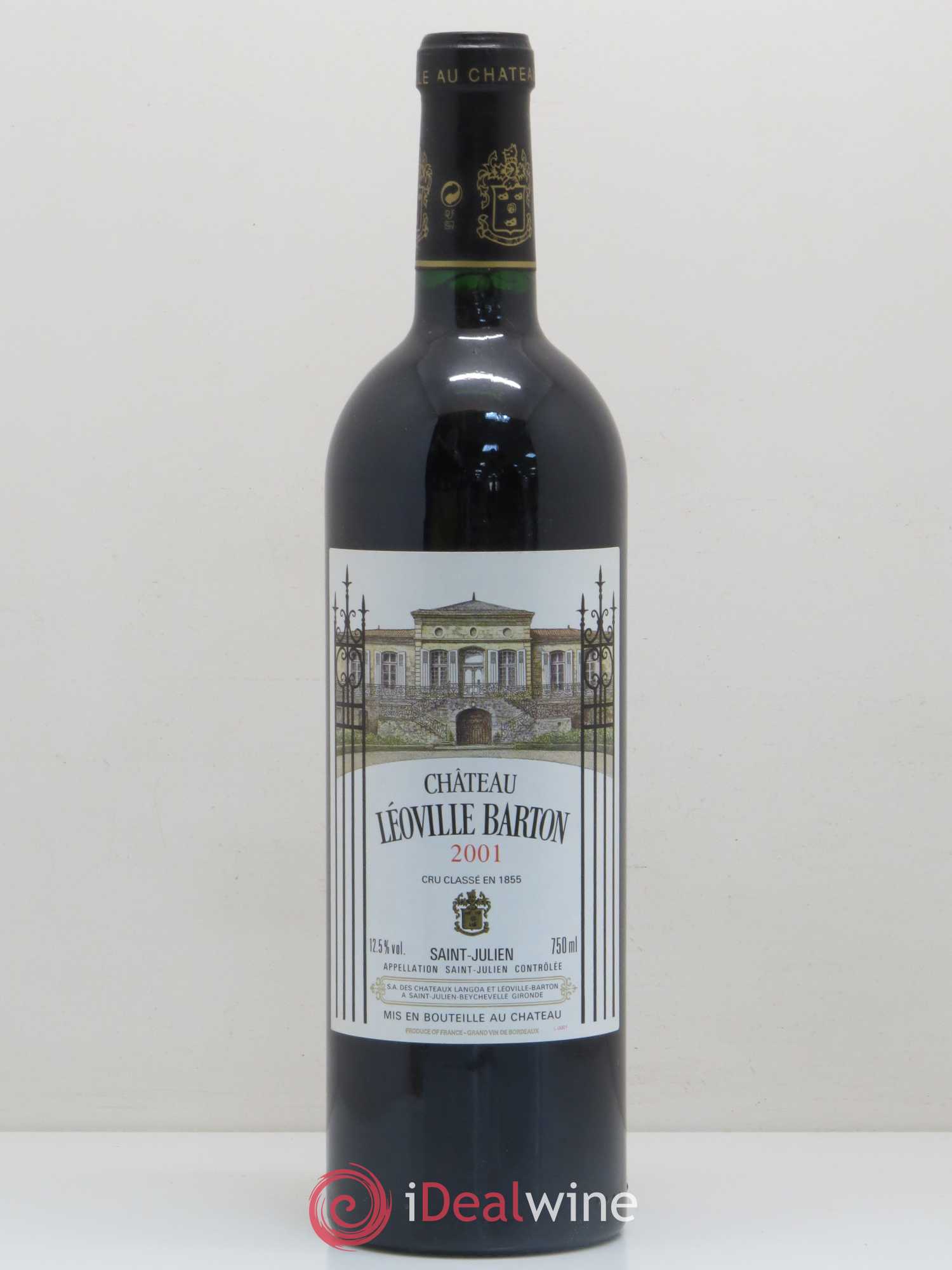 Château Léoville Barton 2ème Grand Cru Classé 2001 - Lot de 1 bouteille - 0