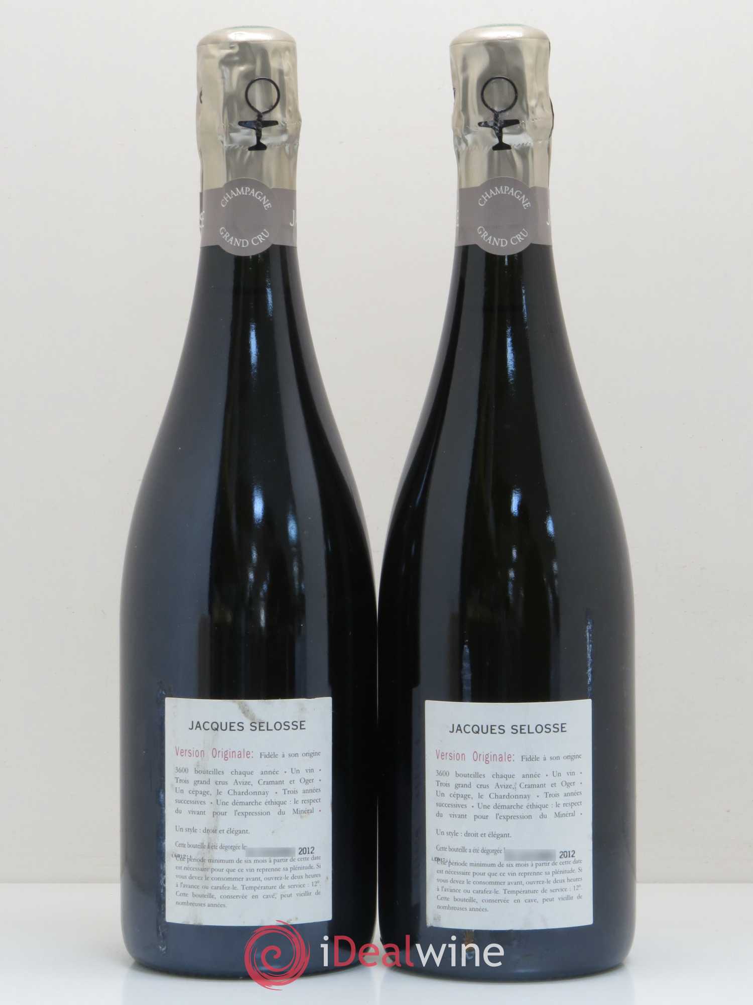 Version Originale Jacques Selosse - Lot de 2 bouteilles - 1