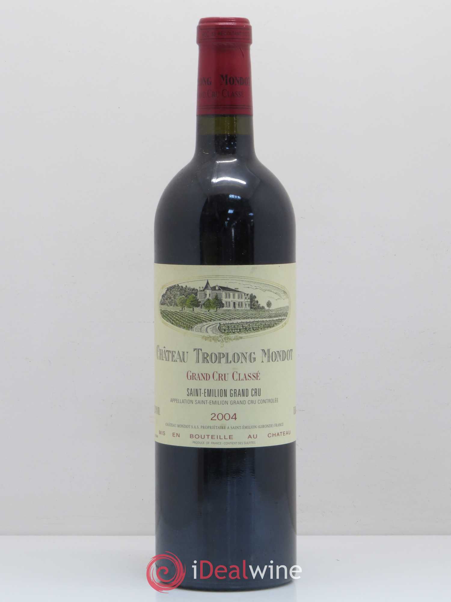 Château Troplong Mondot 1er Grand Cru Classé B 2004 - Lot de 1 bouteille - 0