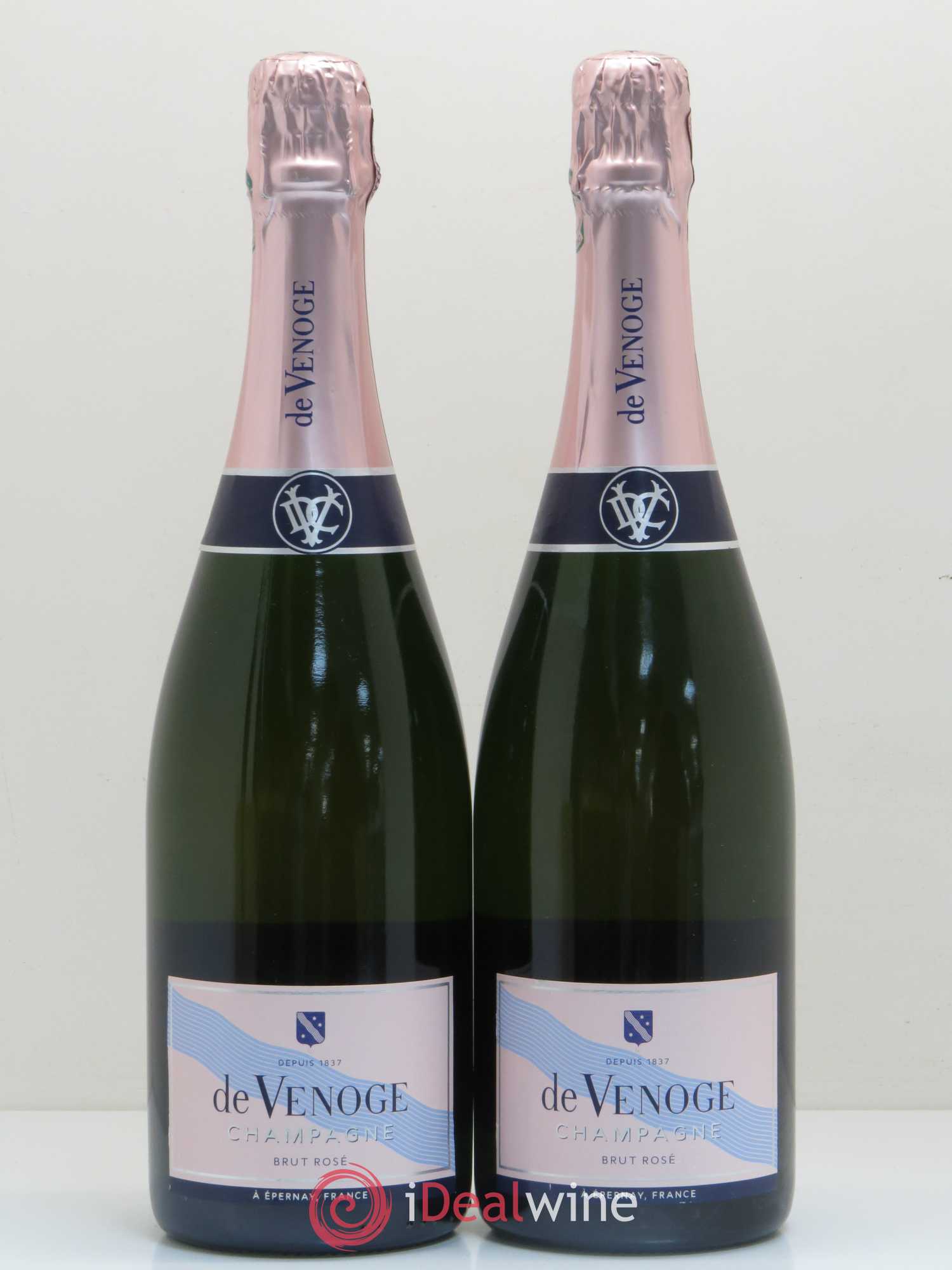 Champagne - Champagne de Venoge Cordon Bleu Brut - Posten von 2 Flaschen - 0