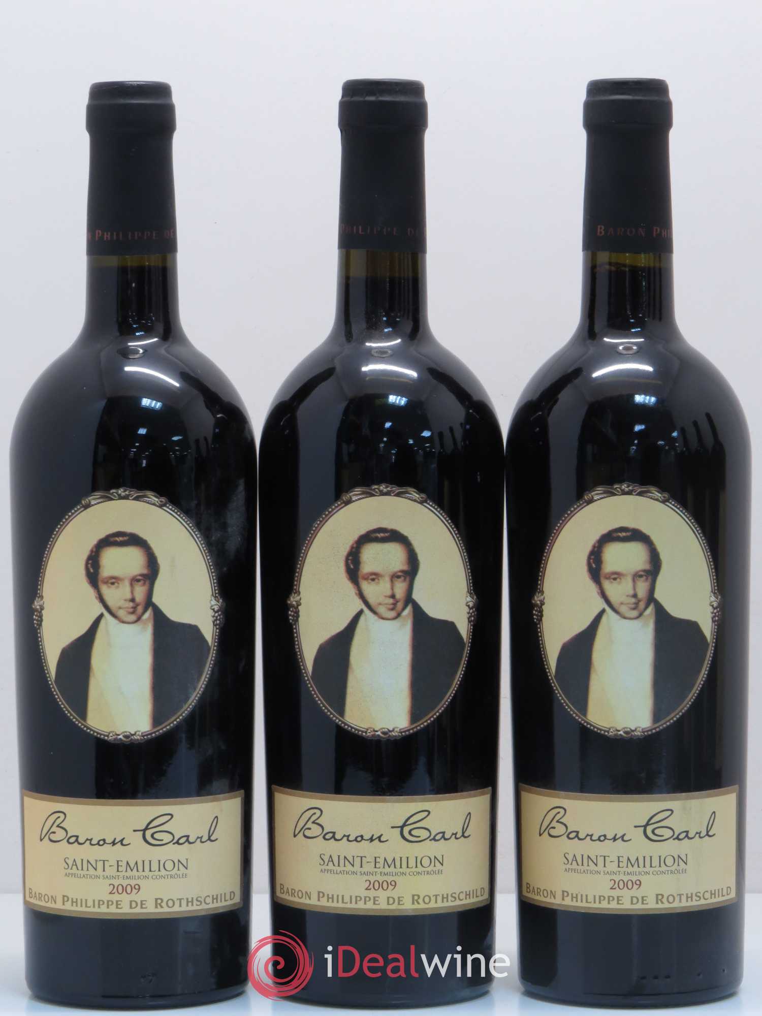 Saint-Émilion Baron Carl 2009 - Lot de 6 bouteilles - 1