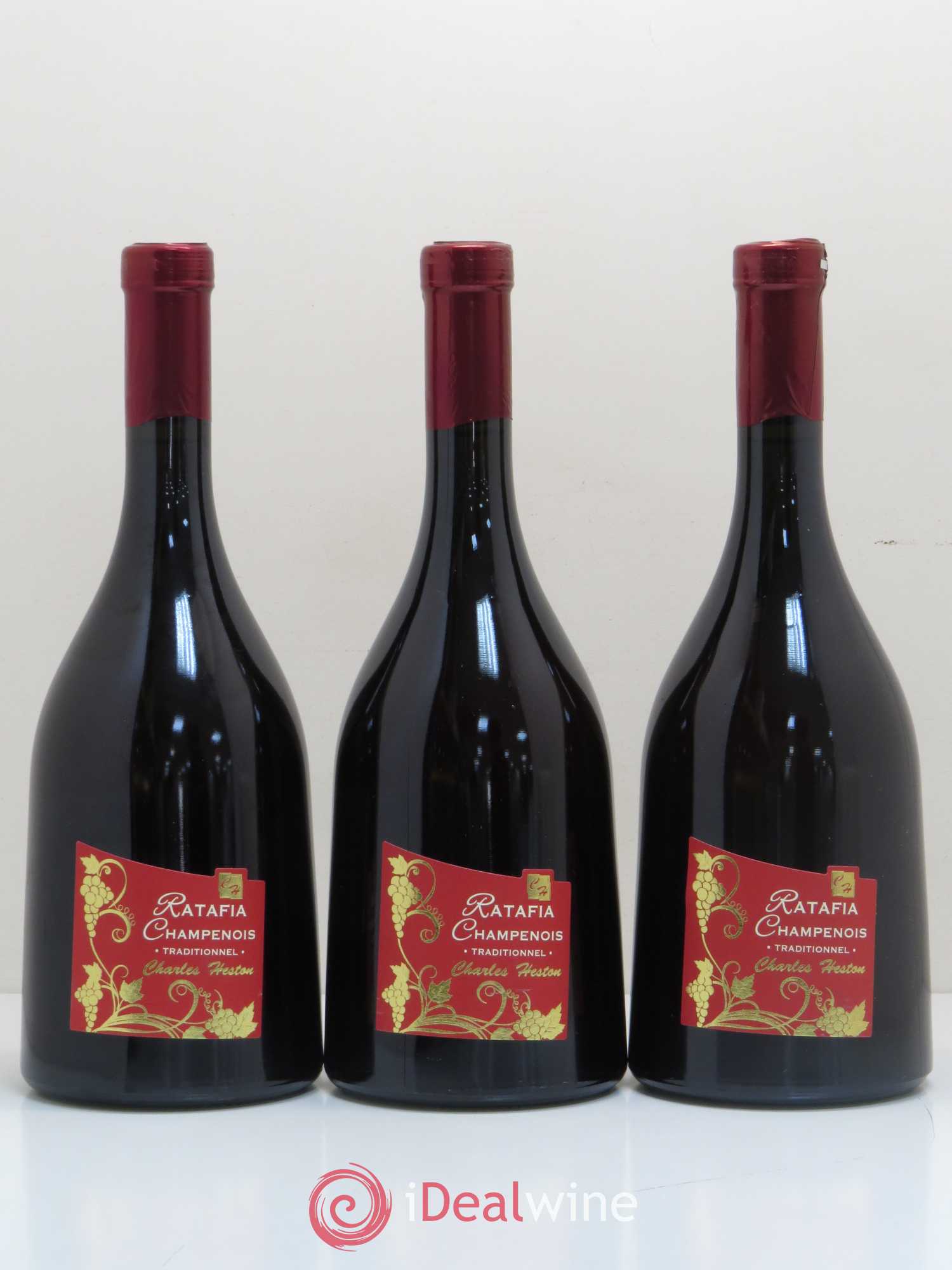 Ratafia Champagne Traditionnel Charles Heston (sans prix de réserve) - Posten von 3 Flaschen - 0
